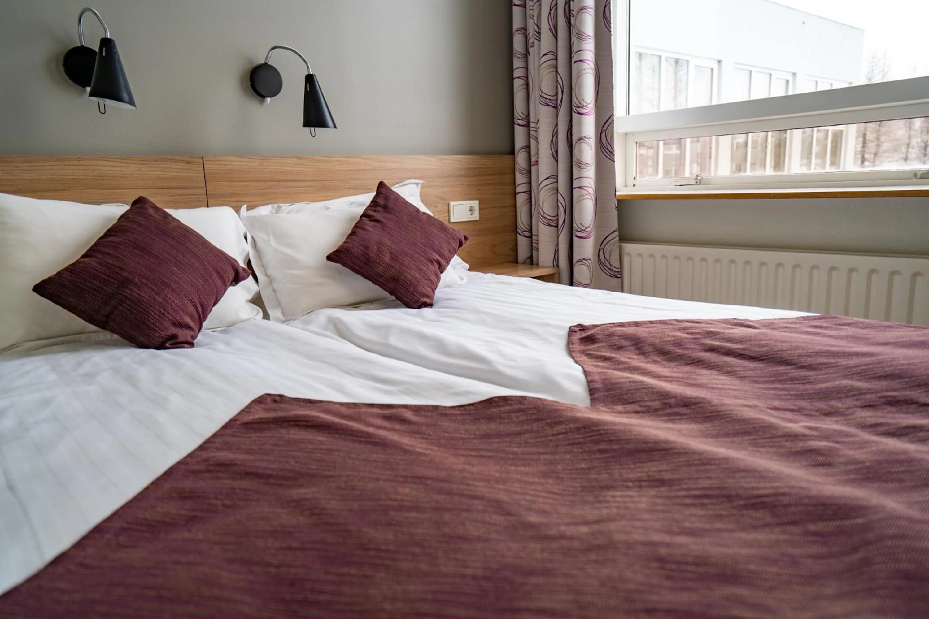 Bed in Hótel Valaskjálf