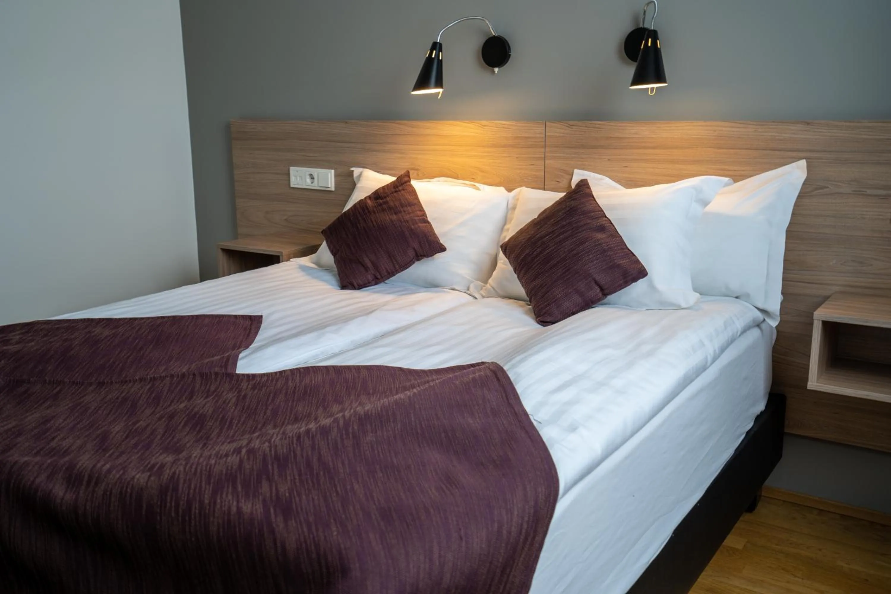 Bed in Hótel Valaskjálf