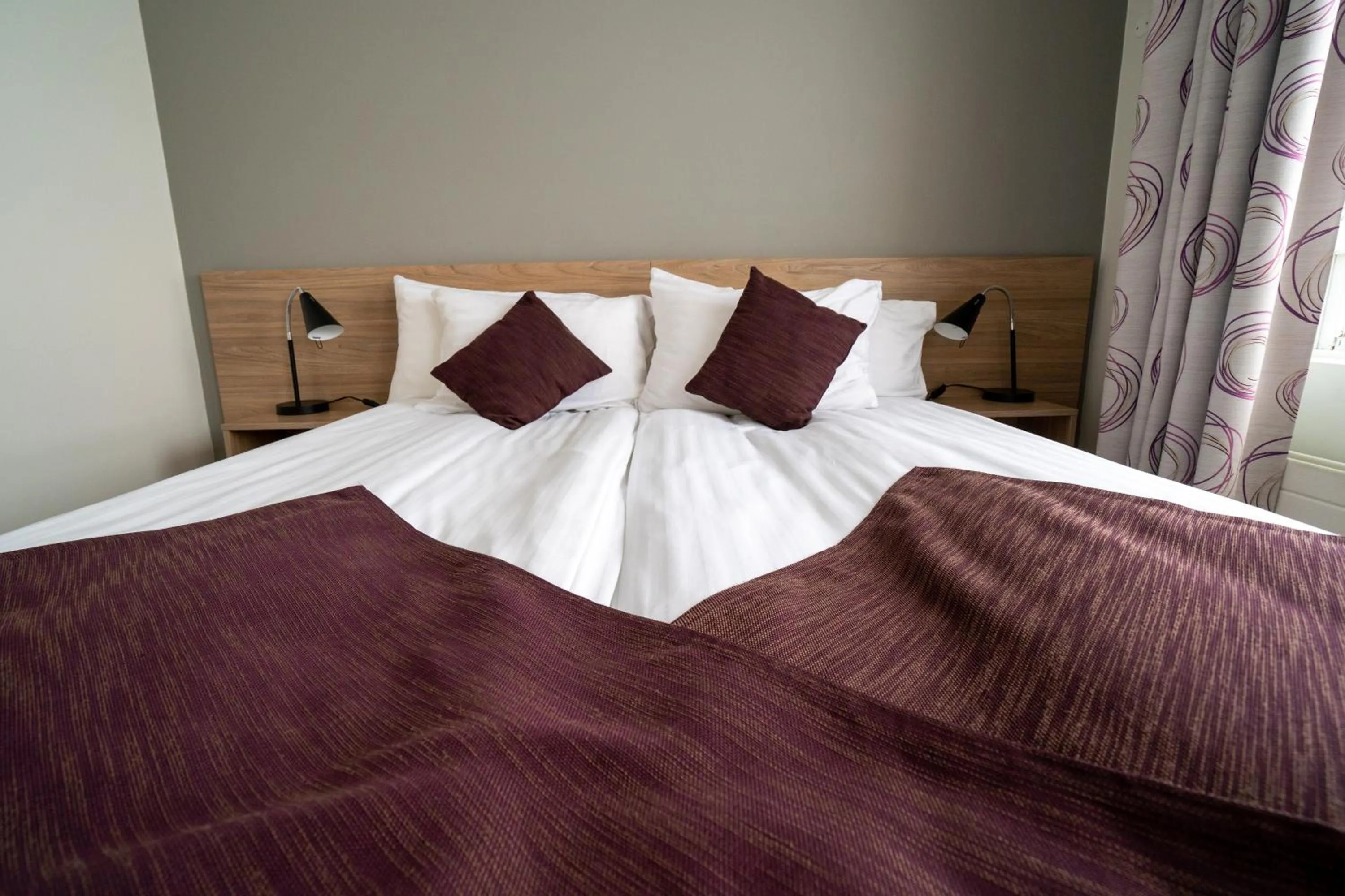 Bed in Hótel Valaskjálf