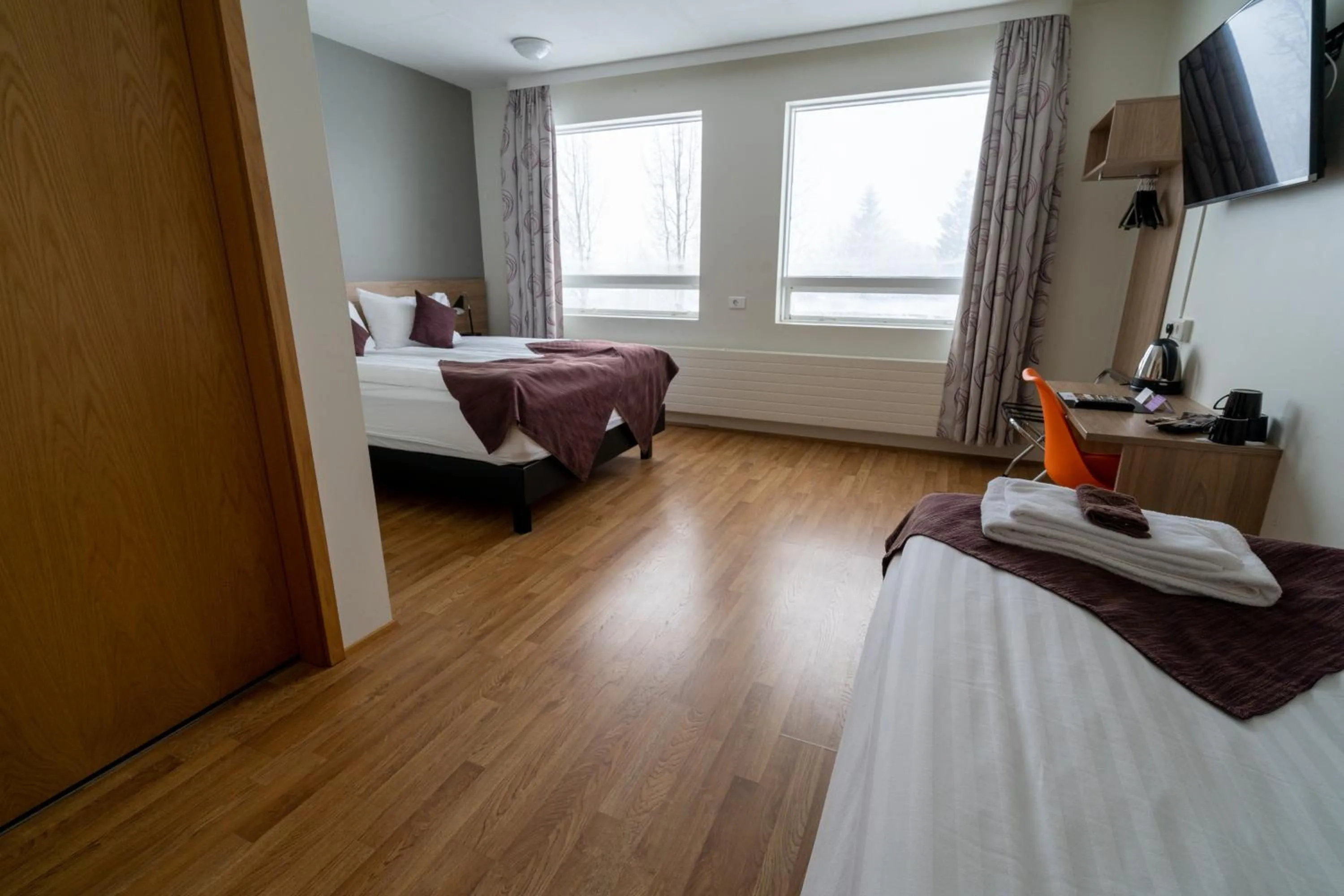 Bed in Hótel Valaskjálf