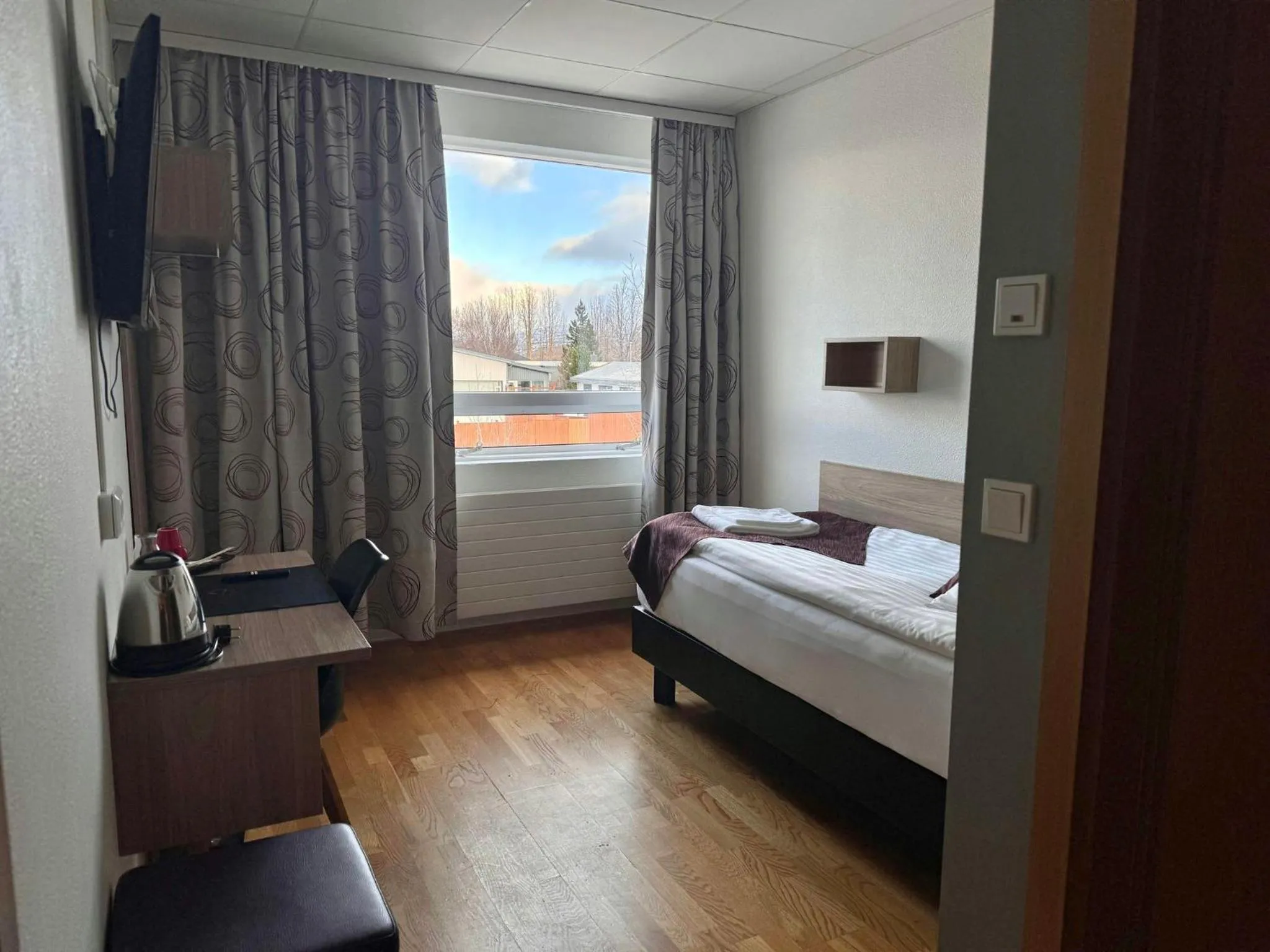 Bedroom, Bed in Hótel Valaskjálf