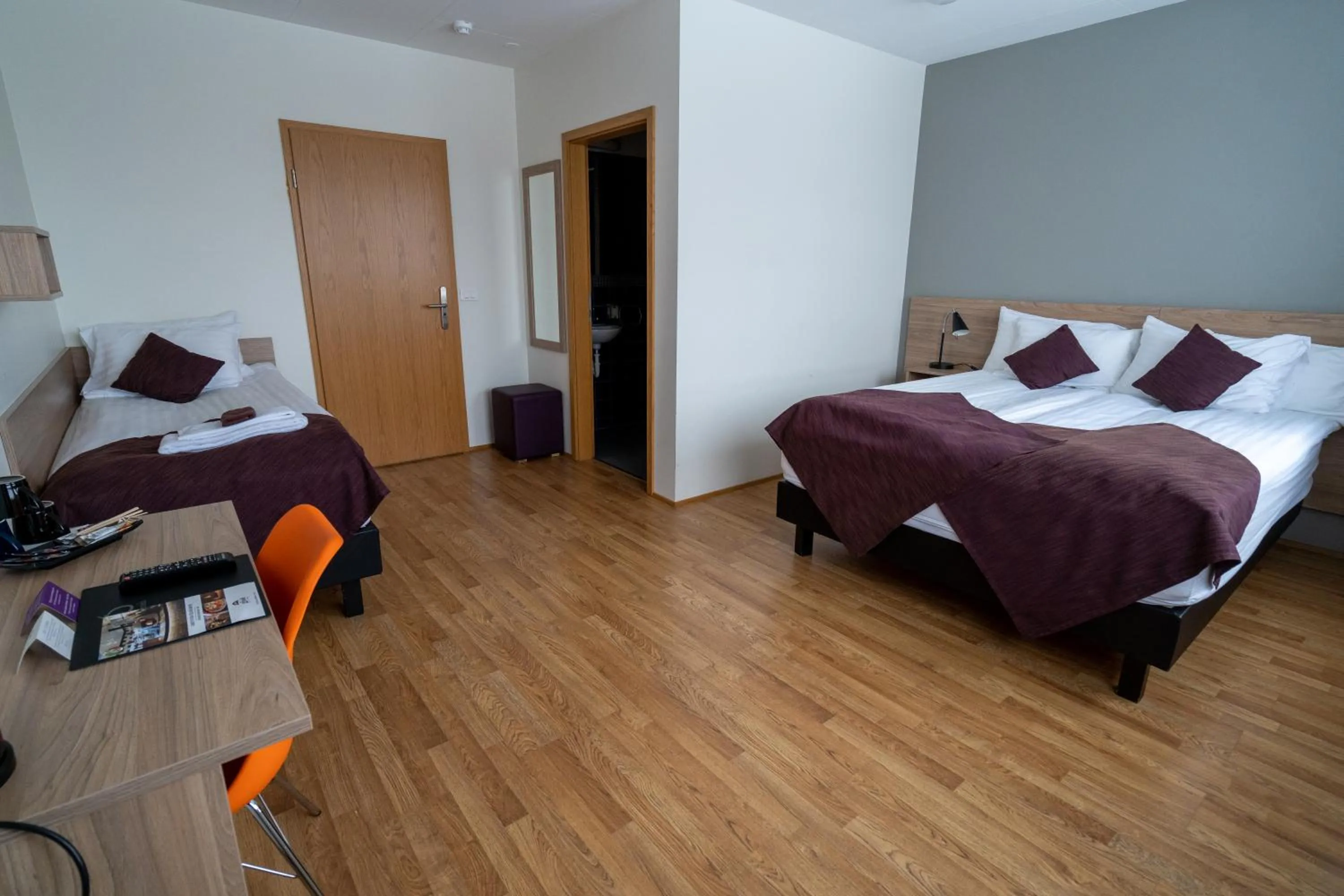 Bed in Hótel Valaskjálf