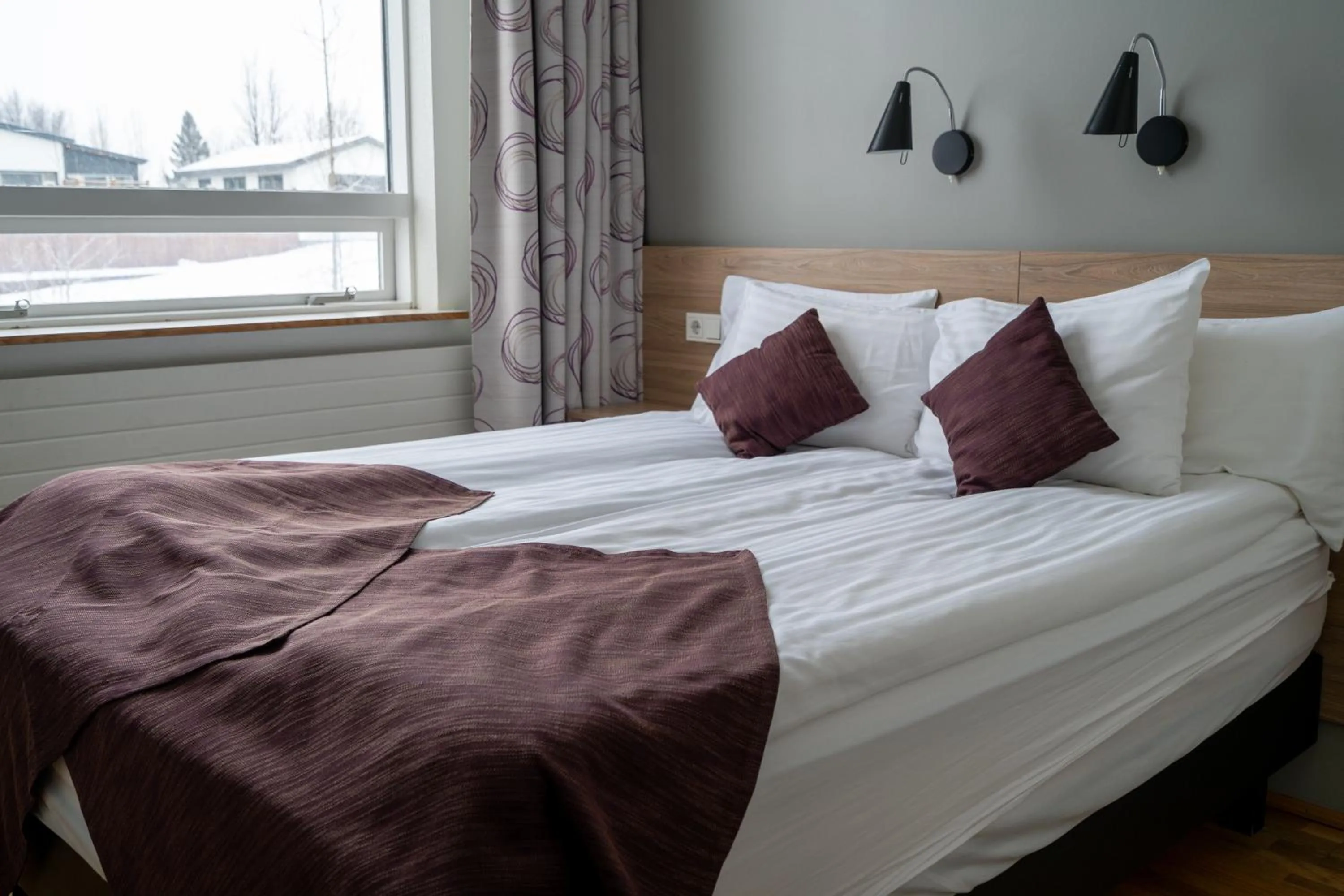 Bed in Hótel Valaskjálf