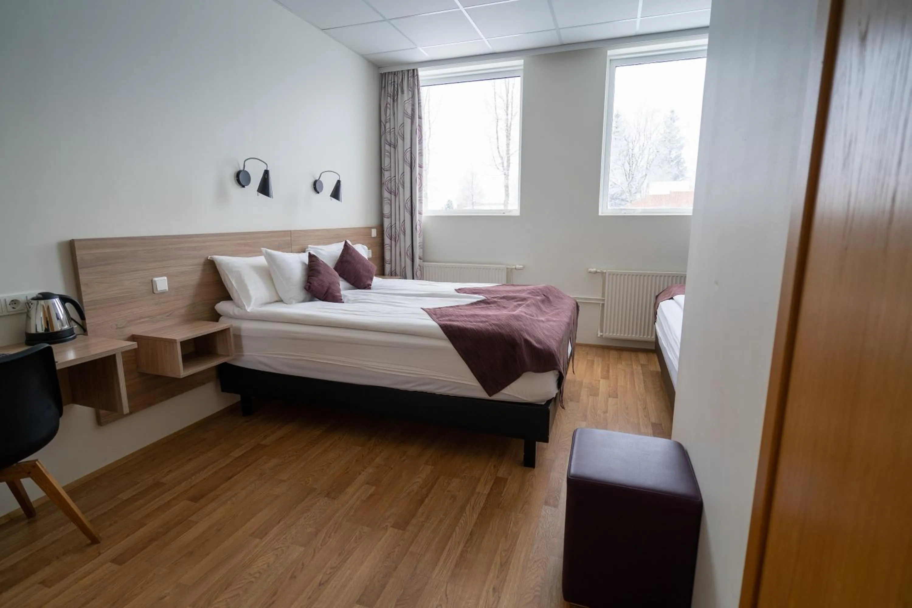 Bed in Hótel Valaskjálf