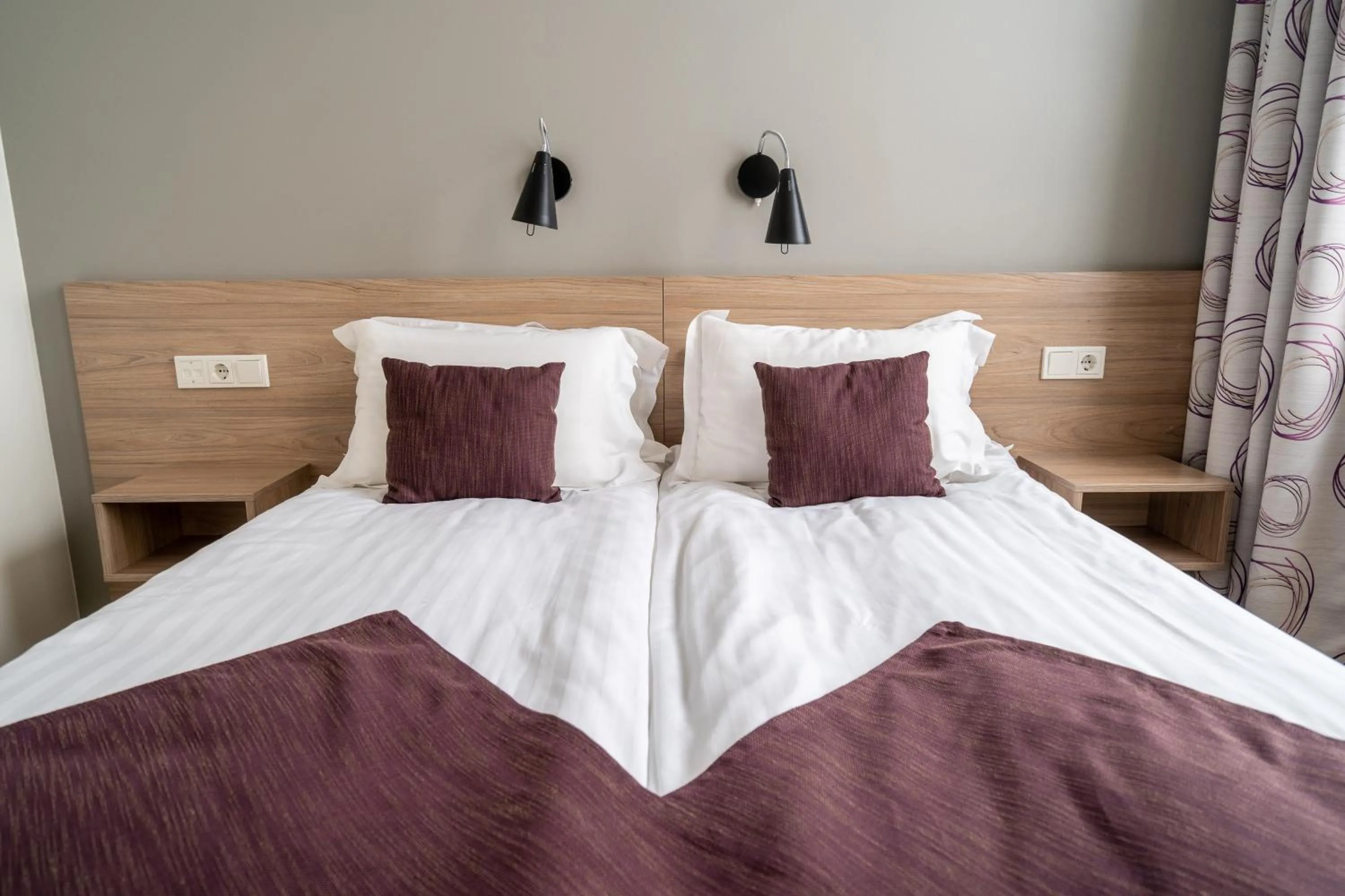 Bed in Hótel Valaskjálf