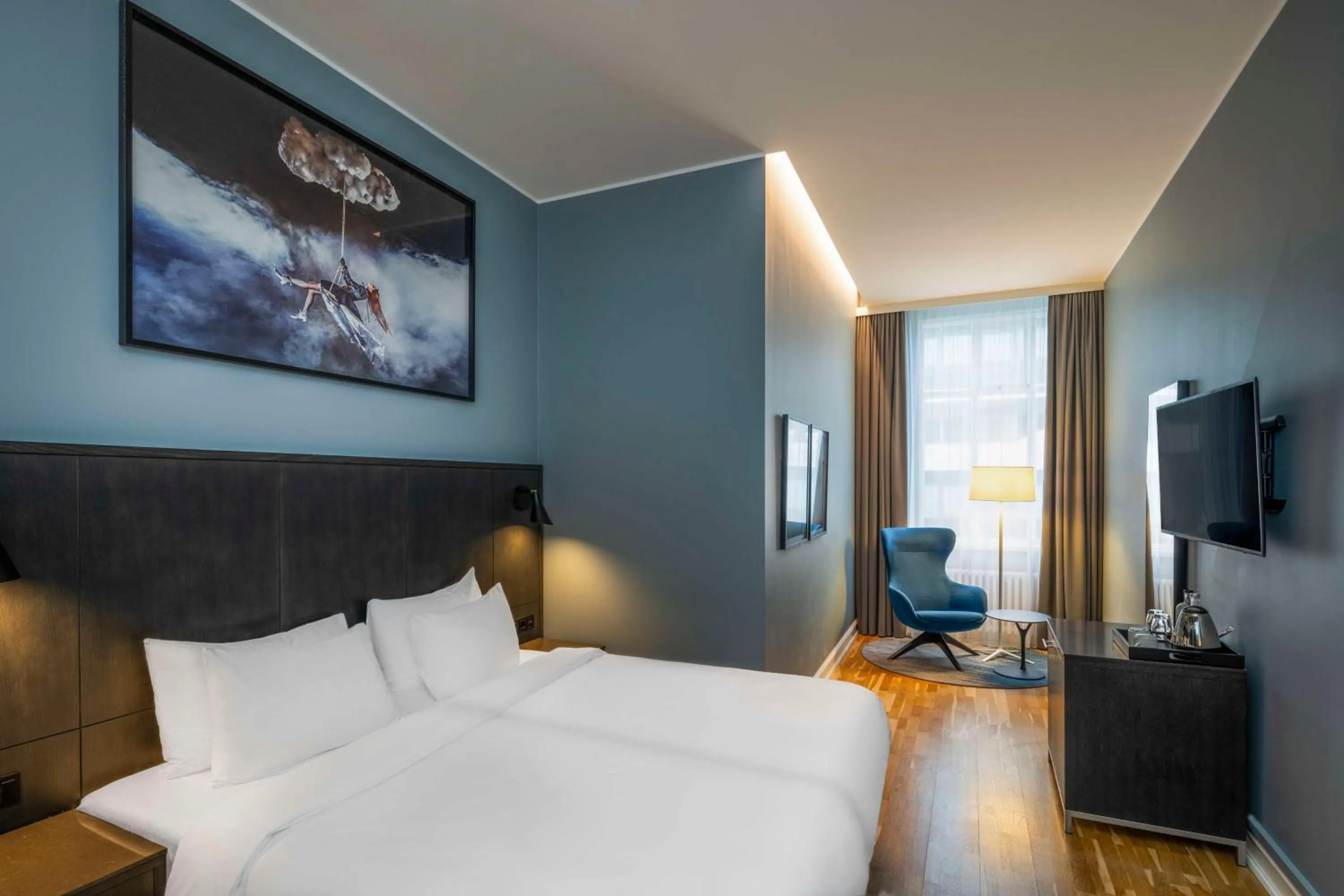 Bedroom, Bed in Radisson Blu 1919 Hotel, Reykjavík