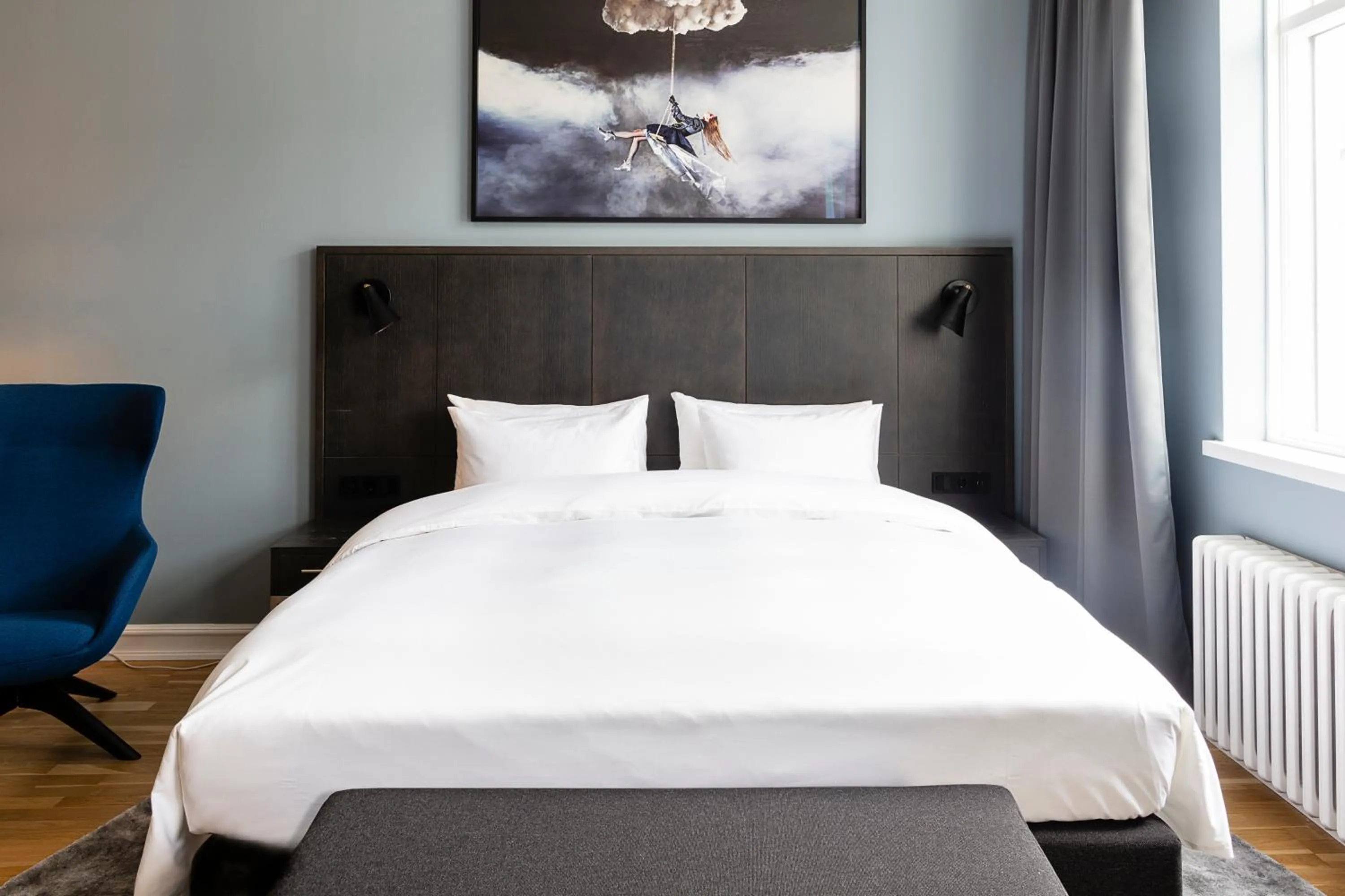 Bed in Radisson Blu 1919 Hotel, Reykjavík