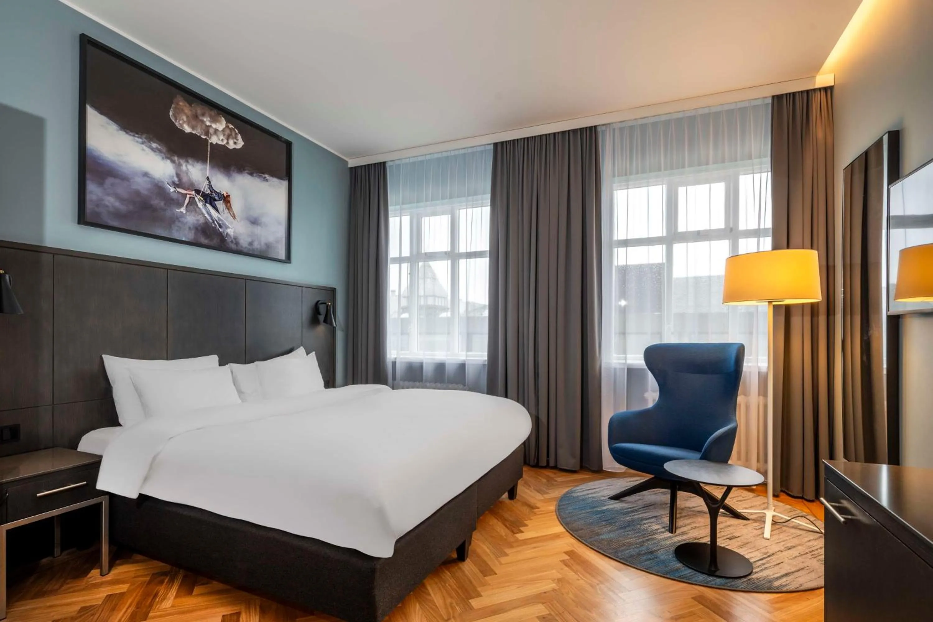 Bedroom, Bed in Radisson Blu 1919 Hotel, Reykjavík
