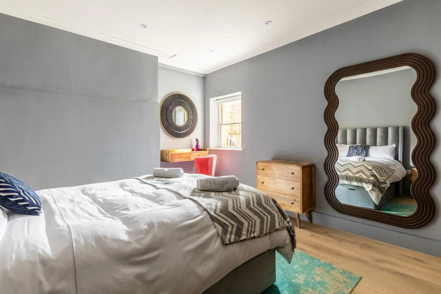 Bed in Russell House Suites