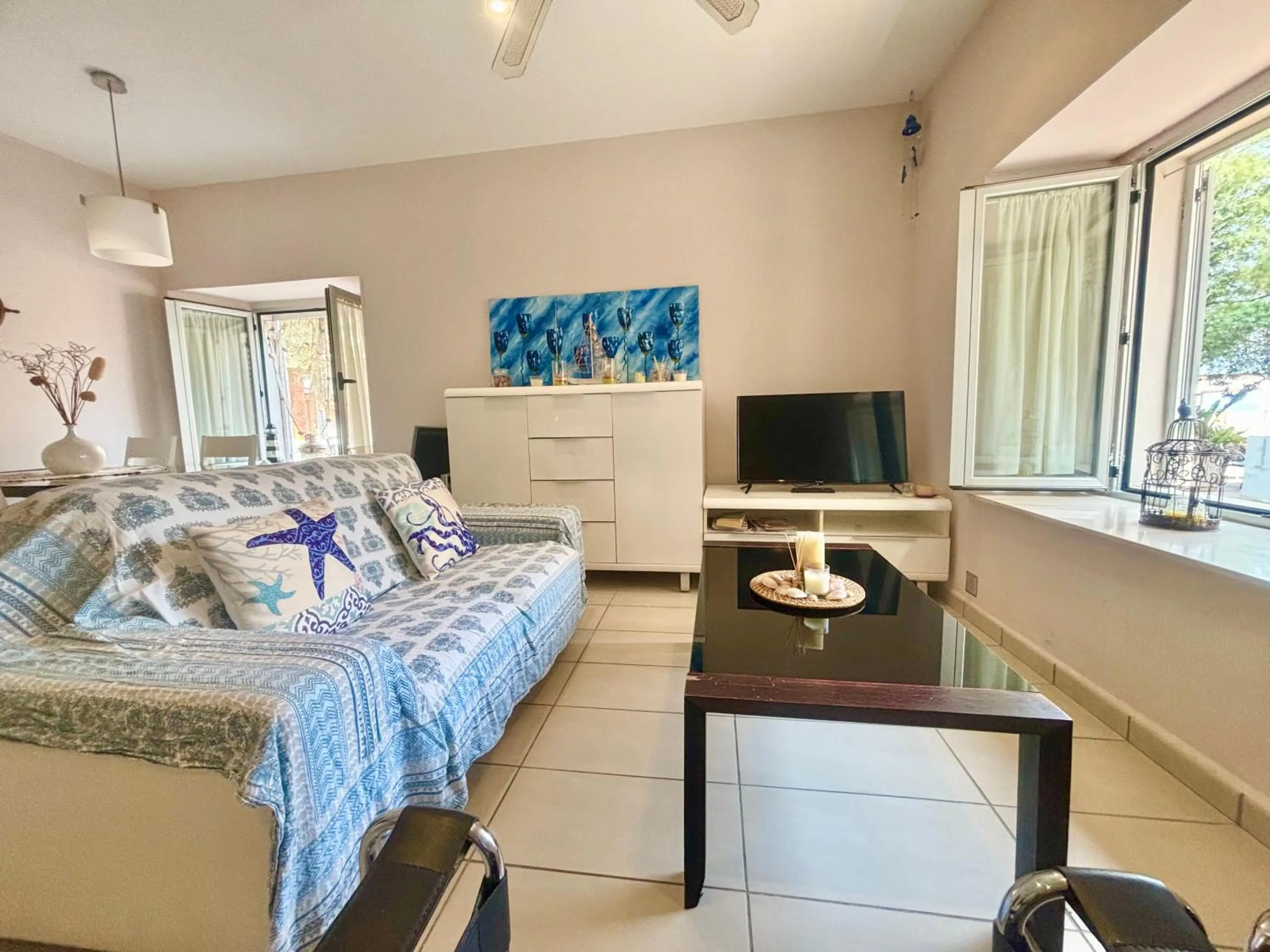 Bed in Increíble casa frente al mar , planta baja