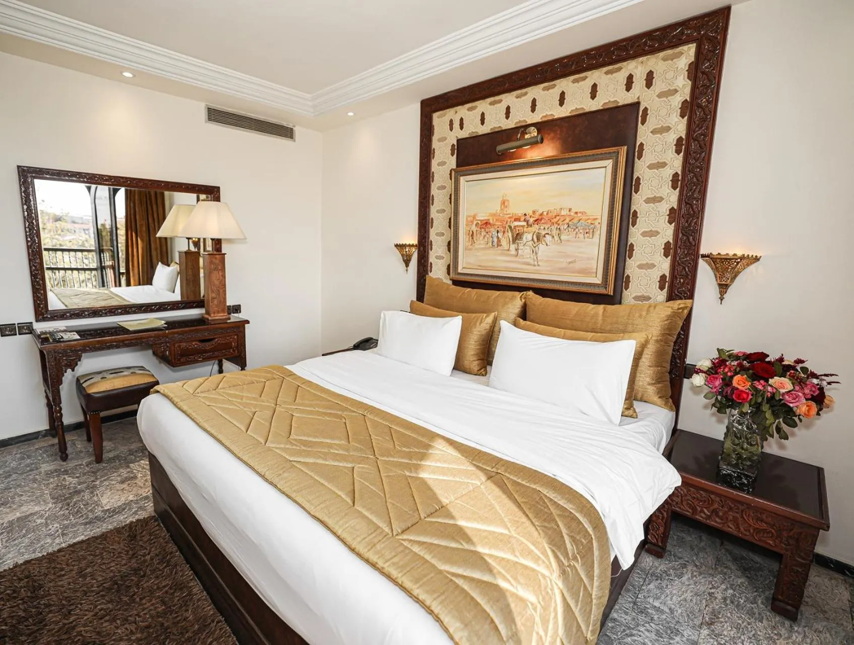 Bed in El Andalous Lounge & Spa Hotel