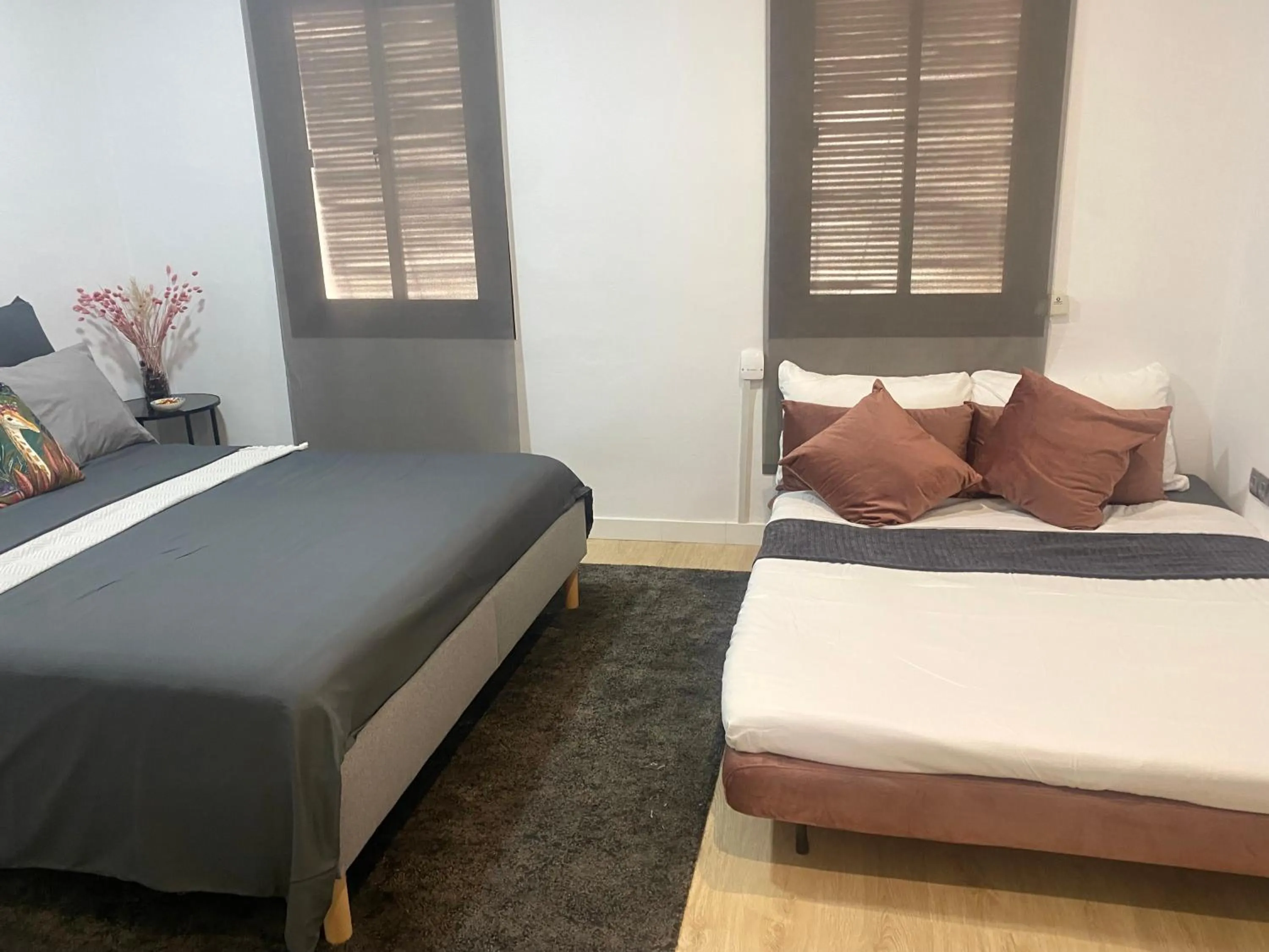 Bedroom, Bed in Barcelona Chic Apartments- Free Parking - 10 min BCN center by metro