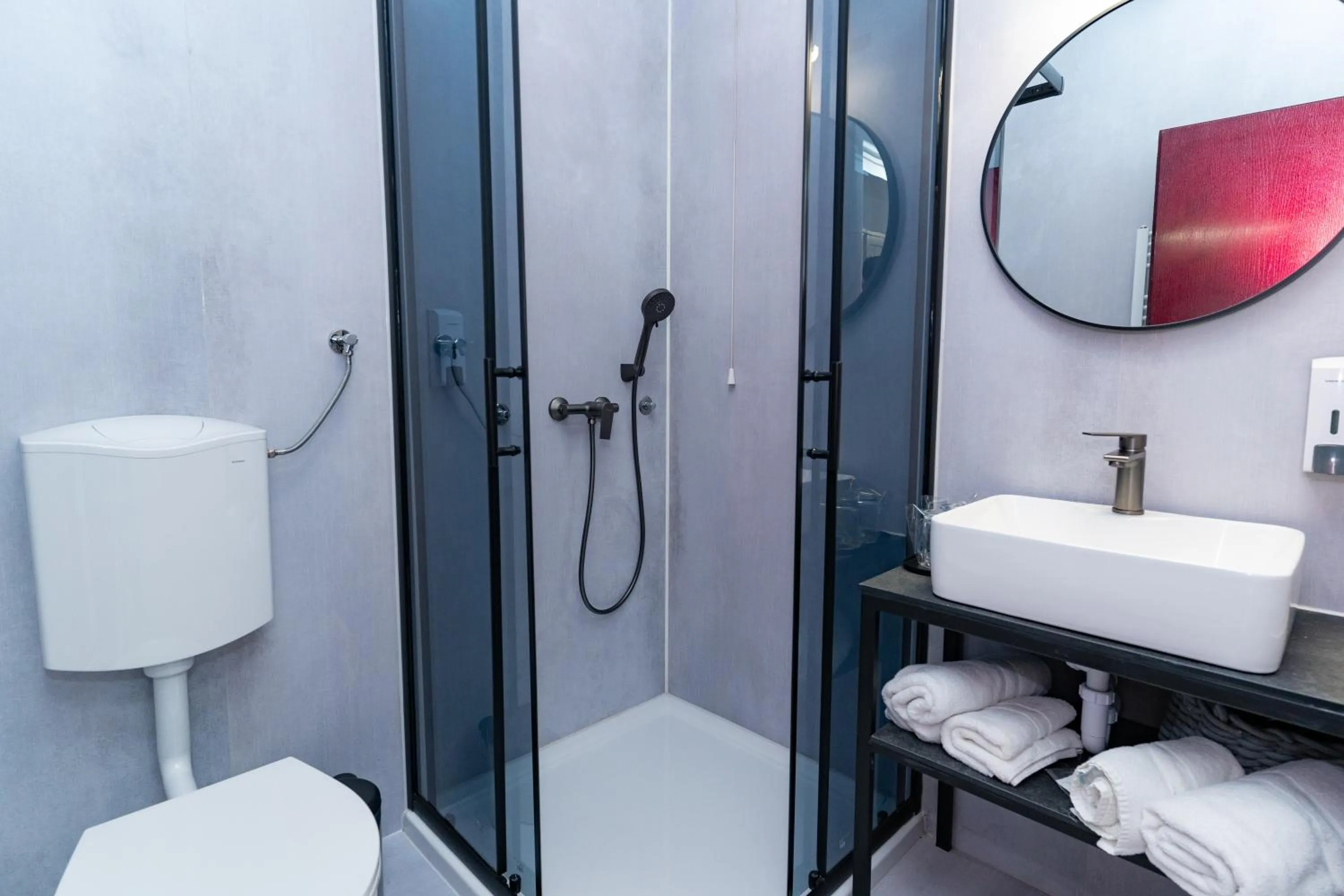 Shower in Artearia Hotel