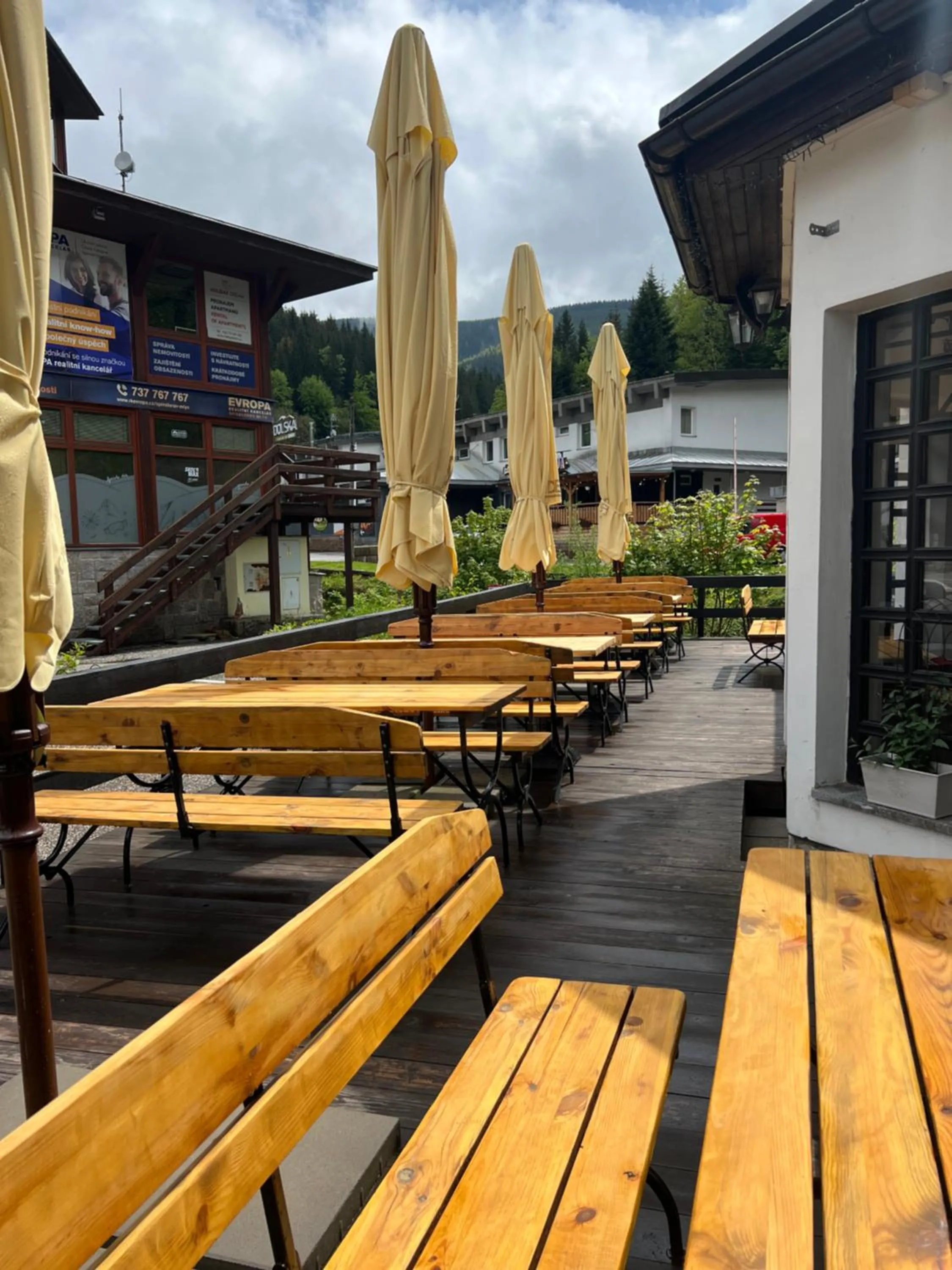 Balcony/Terrace in Hotel Lomnice