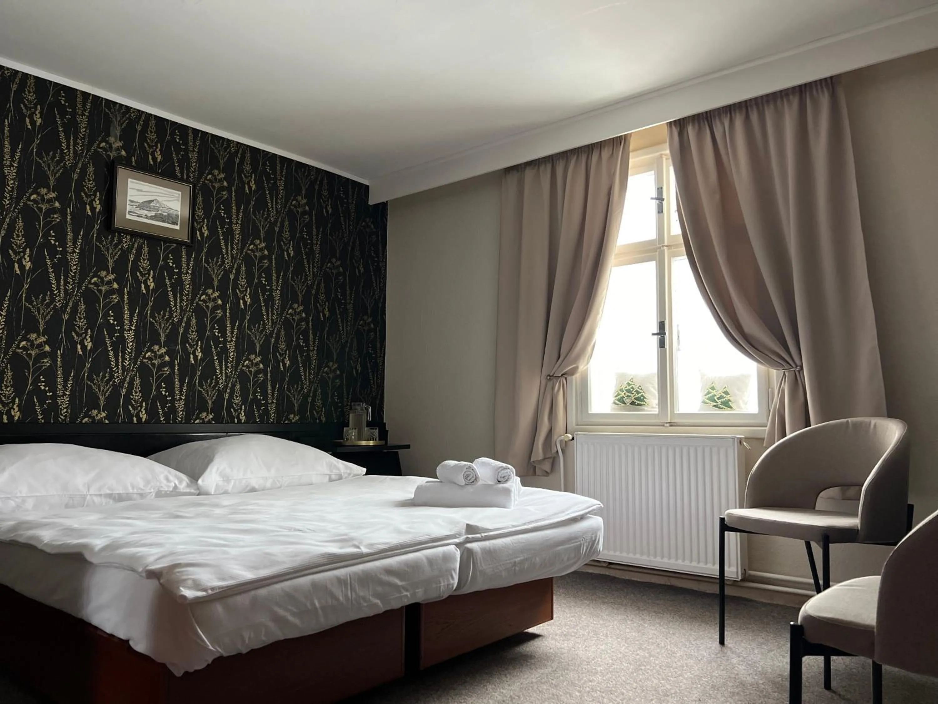 Property building, Bed in Hotel Lomnice