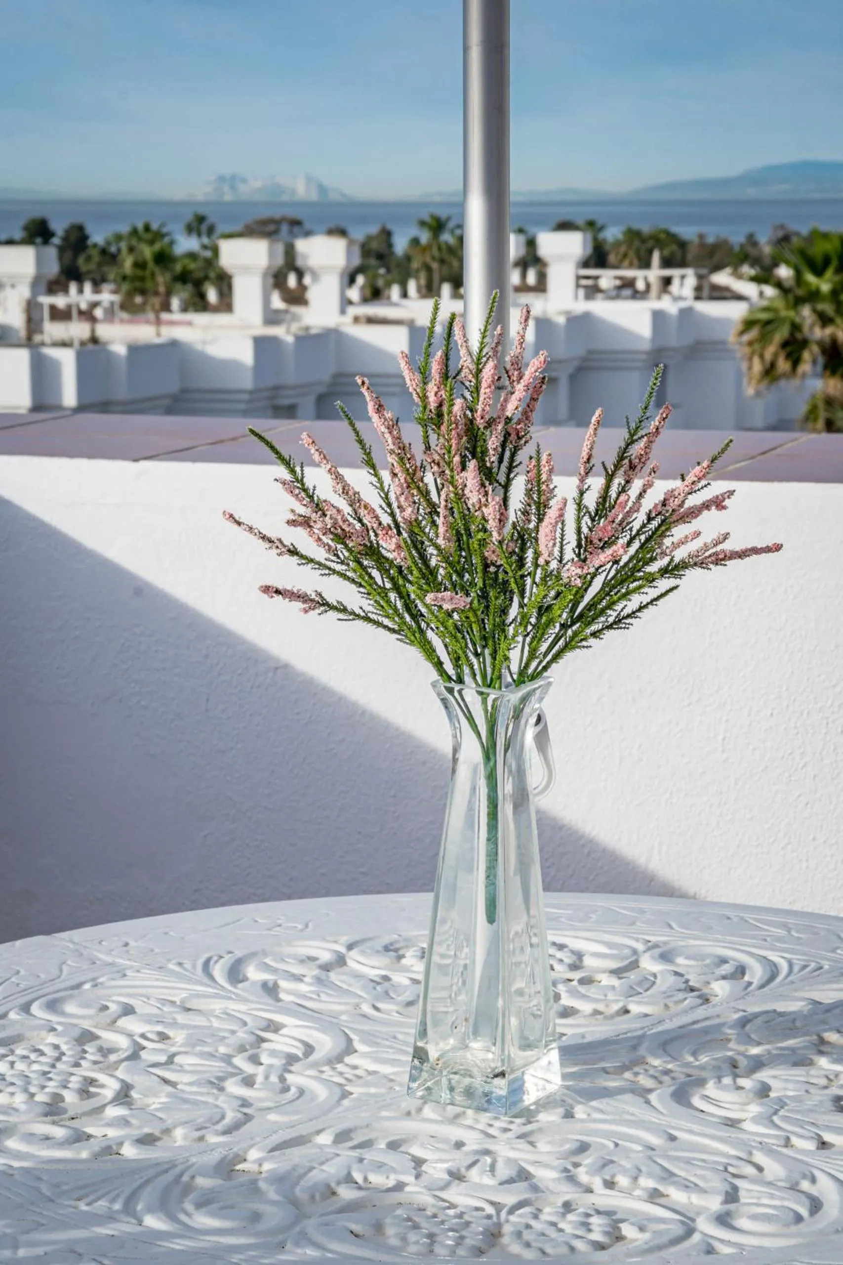 Decorative detail in Andalusian Elegance apartment in El Paraiso with 360 views over Sea and Mountains