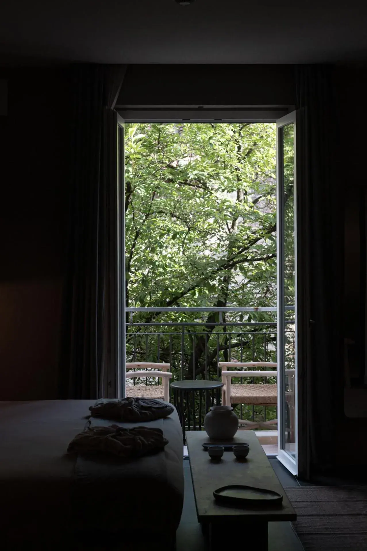 Garden view, Bed in The Sanctuary Urban Retreat Garden view, Bed in The Sanctuary Urban Retreat