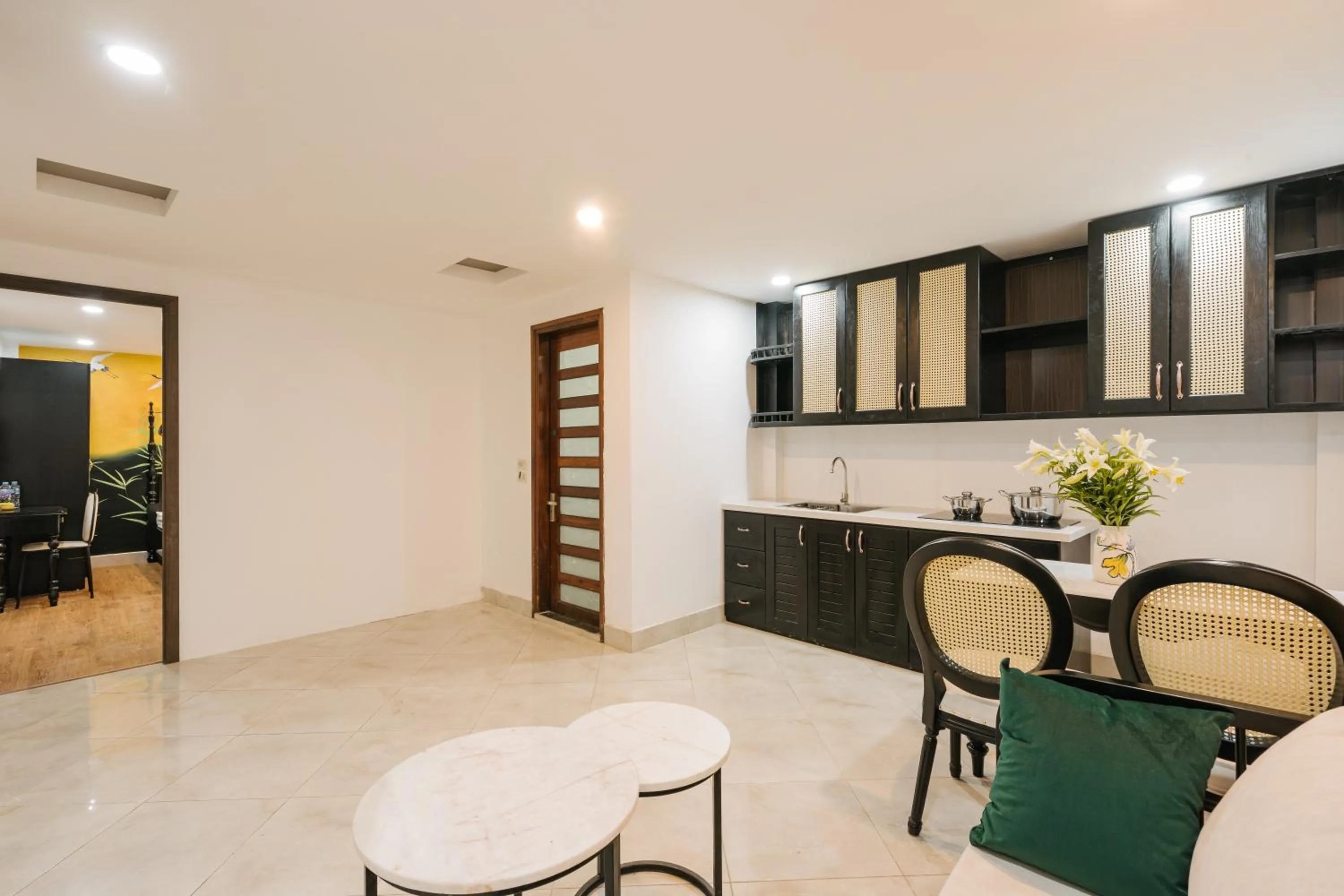 Kitchen or kitchenette in Sun Clover Boutique Hotel