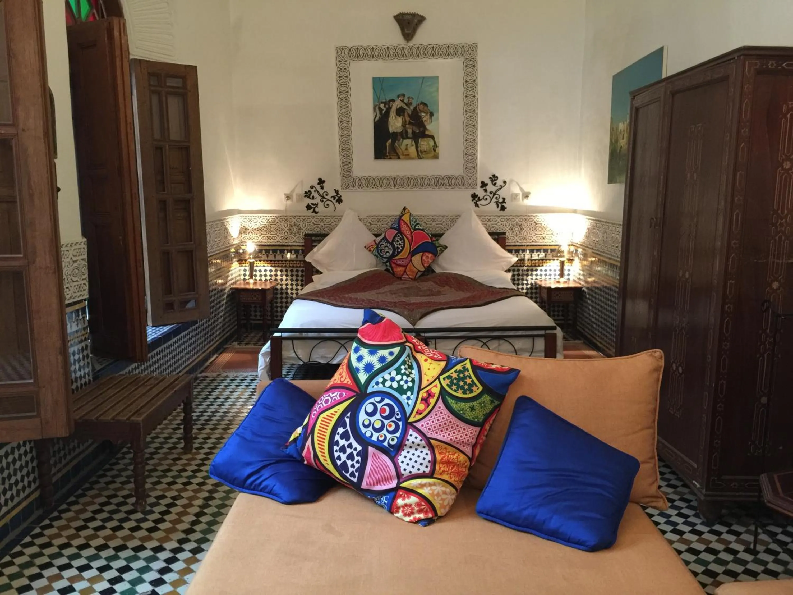 Bed in Riad La Clé De Fès