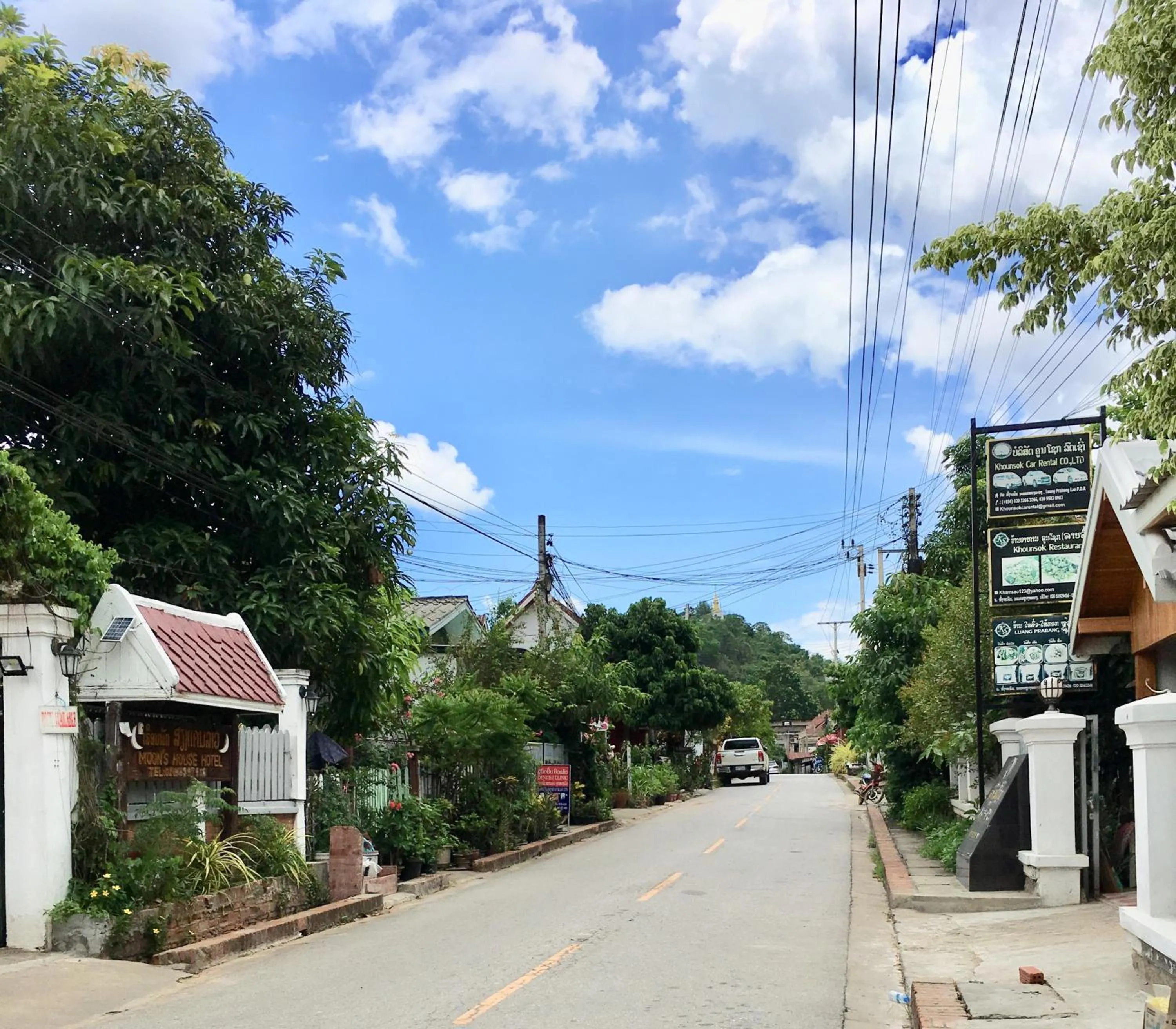 Street view in Le KhounSok Boutique Hotel