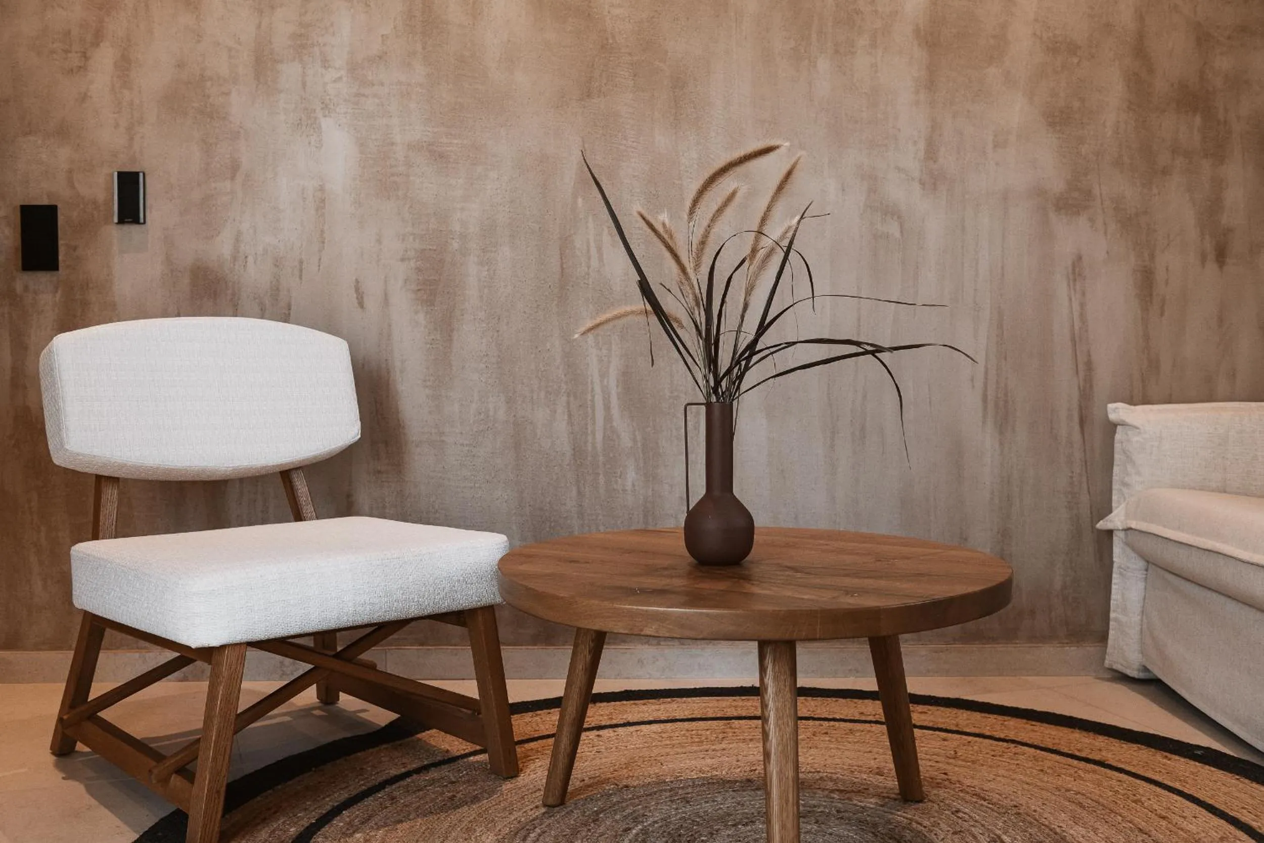 Seating area in Myra Hotel
