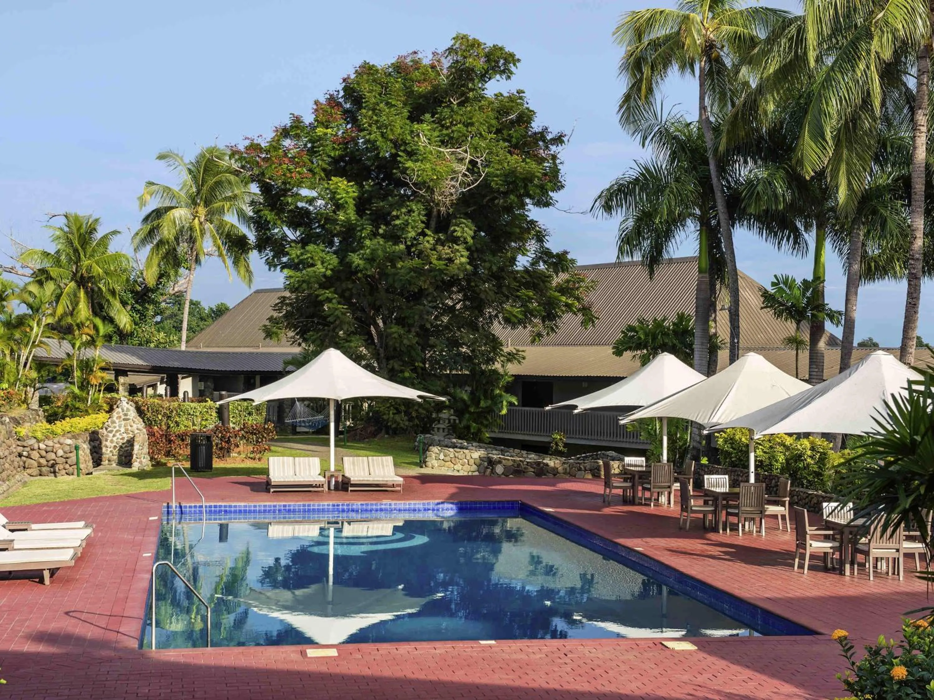 Pool view in Novotel Nadi