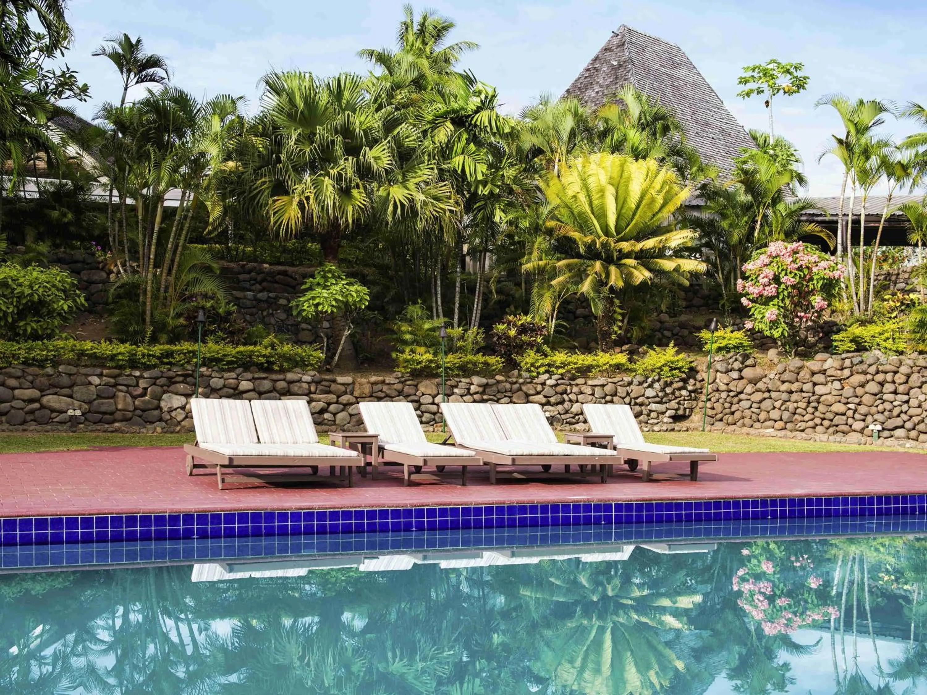 Pool view in Novotel Nadi