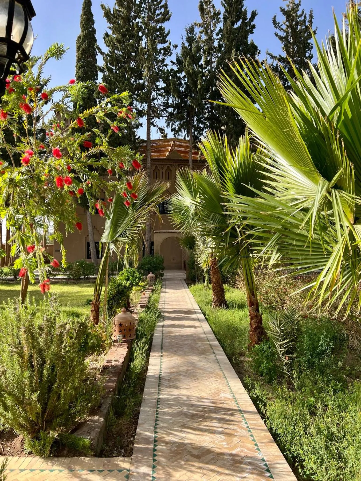 Garden in Kasbah des cyprès