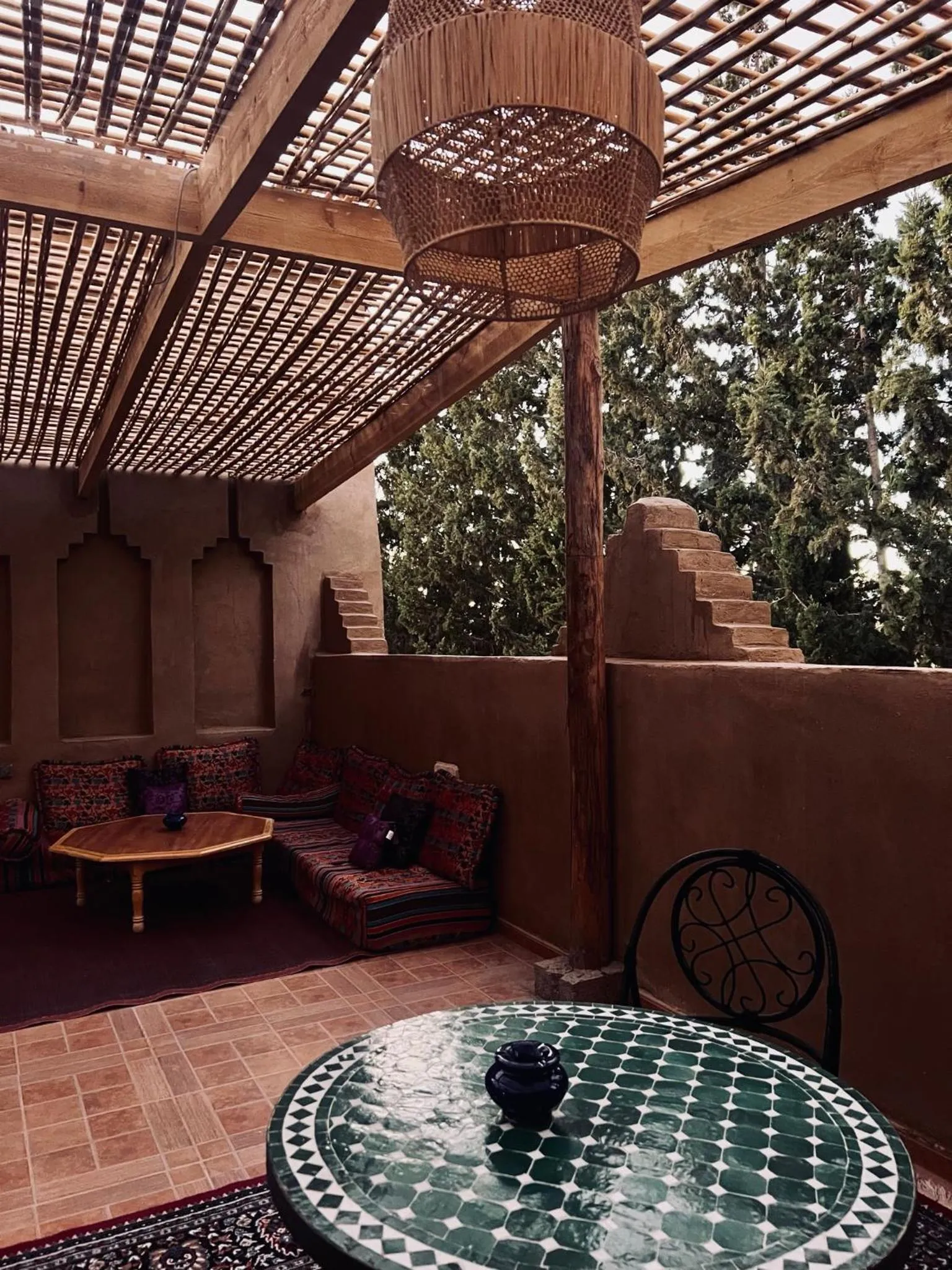 Patio in Kasbah des cyprès