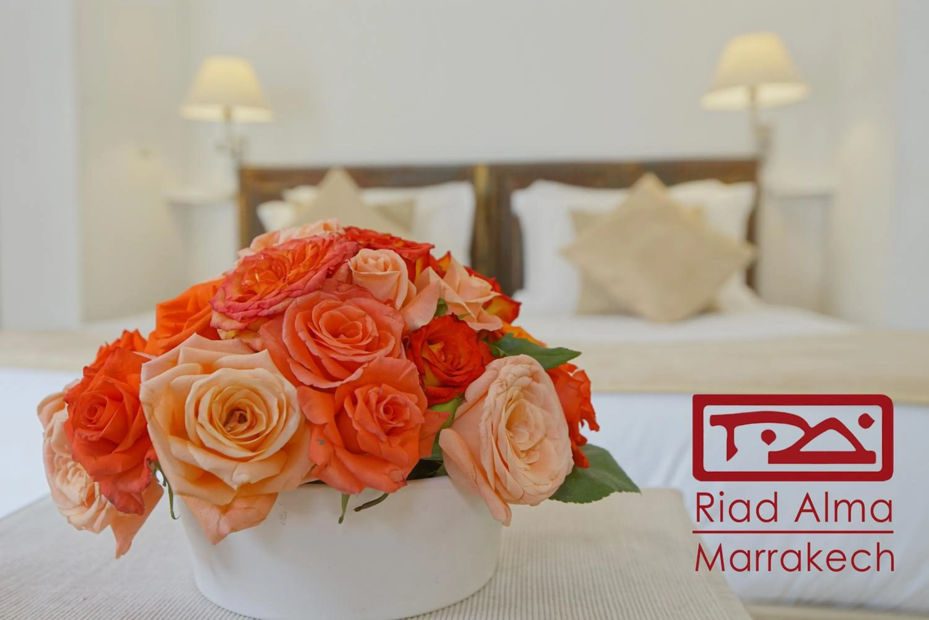 Decorative detail, Bed in Riad Alma