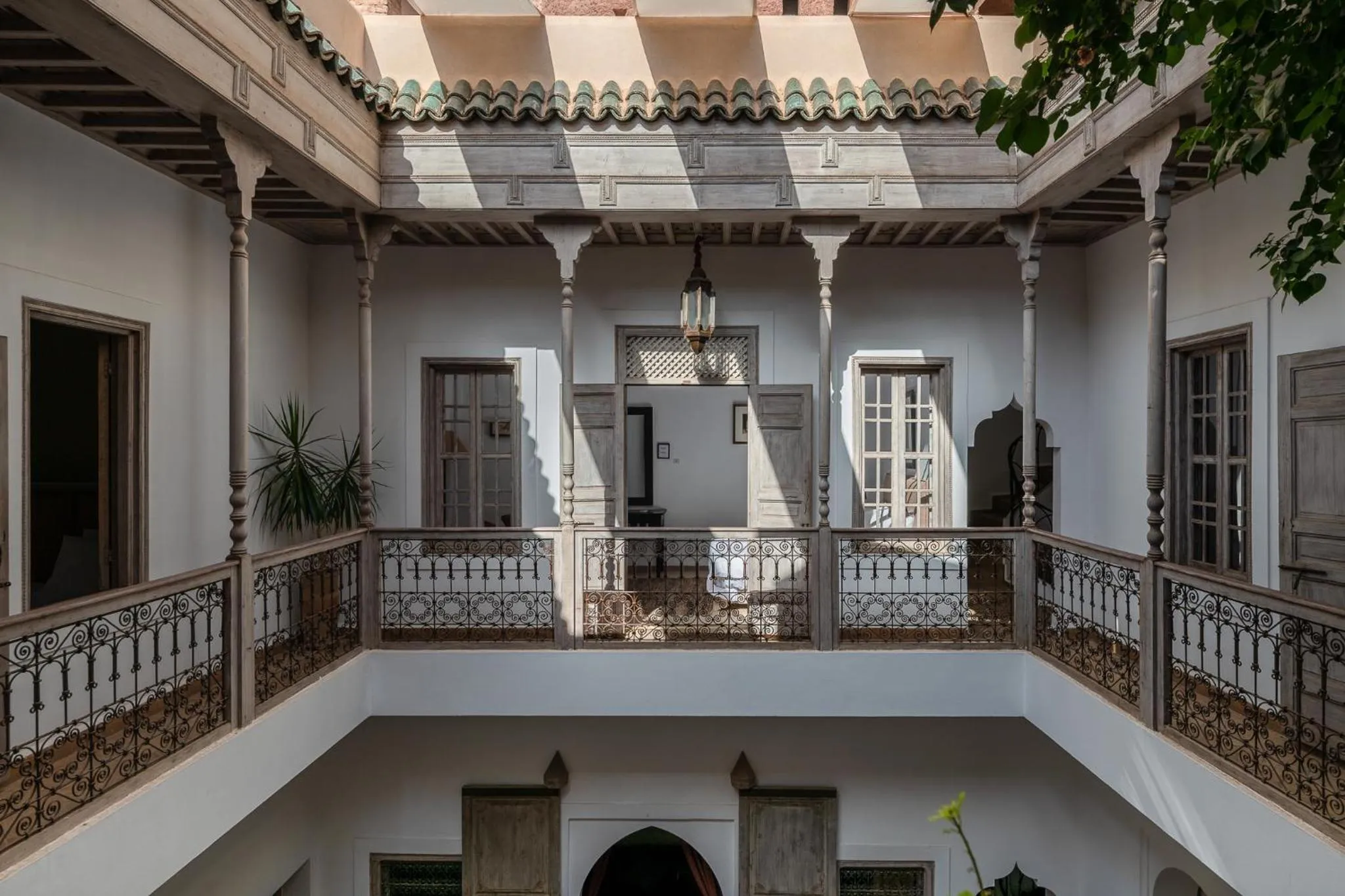 Inner courtyard view in Riad Altair
