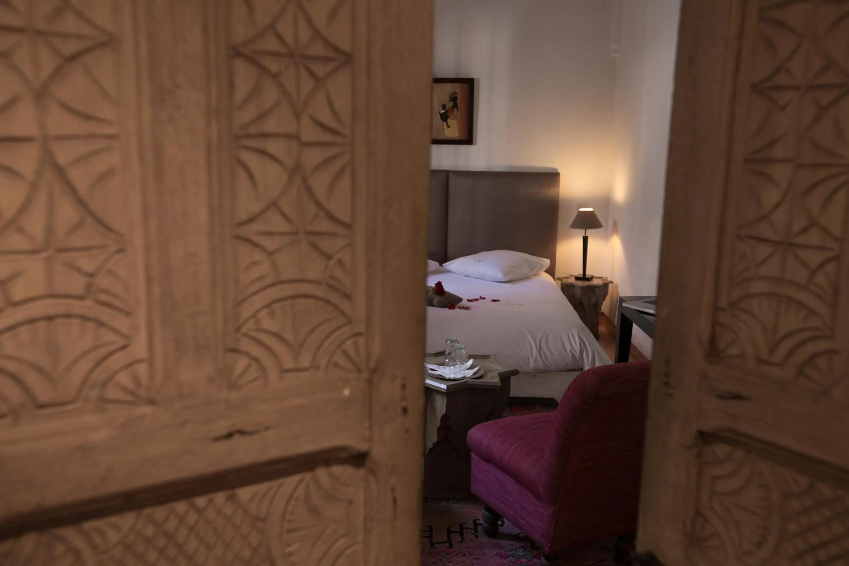 Decorative detail, Bed in Riad Altair