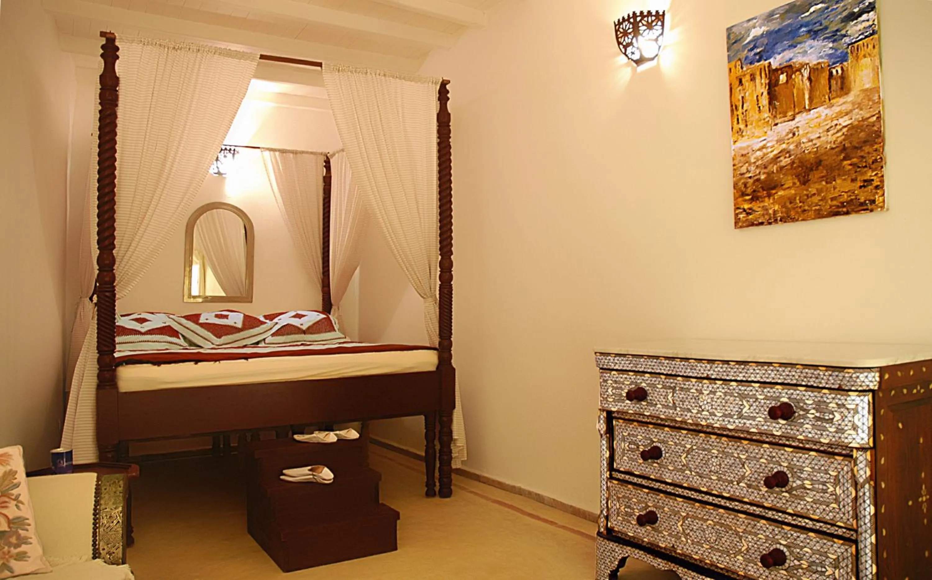 Bed in Riad Dar Latigeo