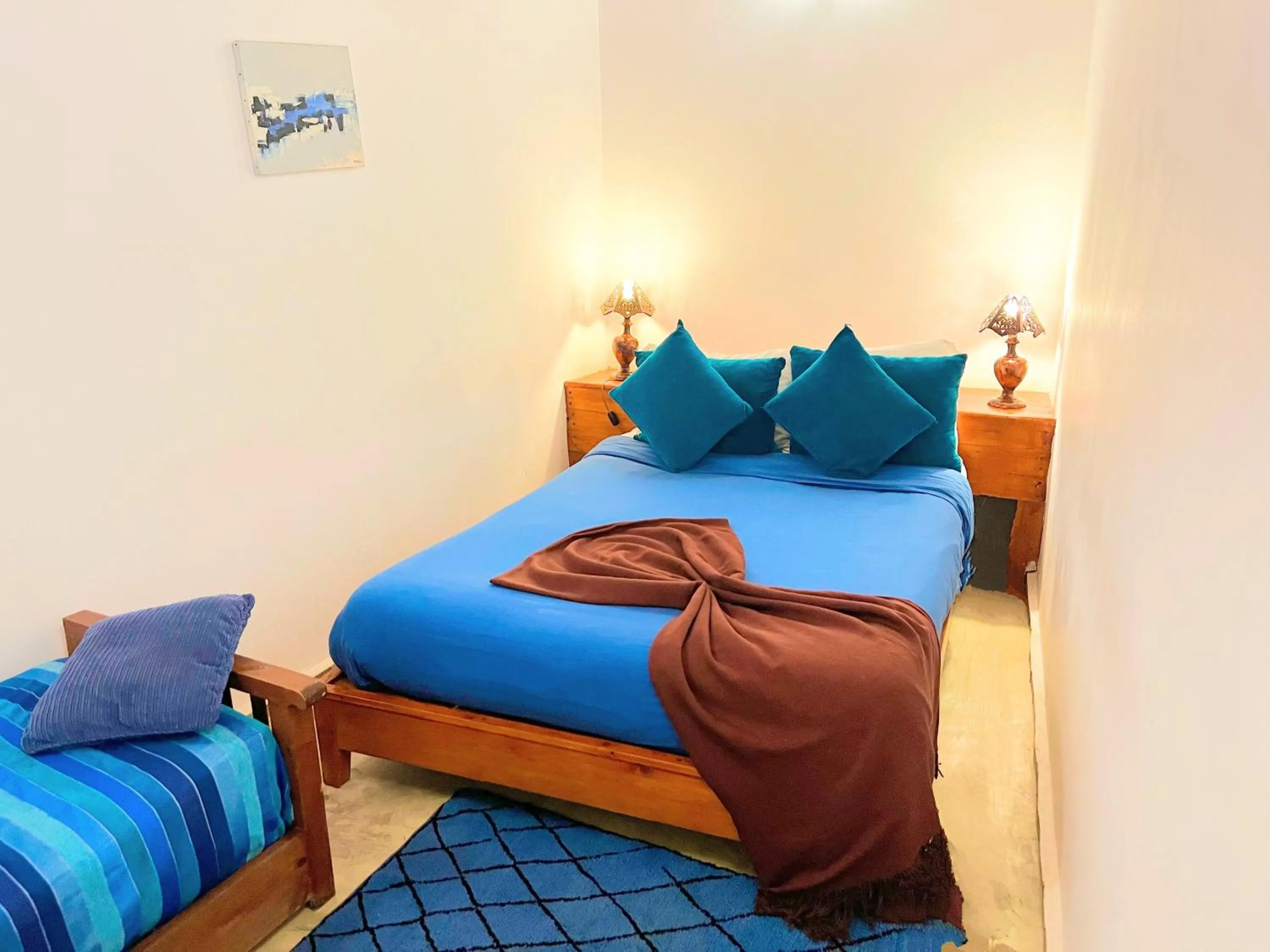 Bed in Riad Dar Latigeo