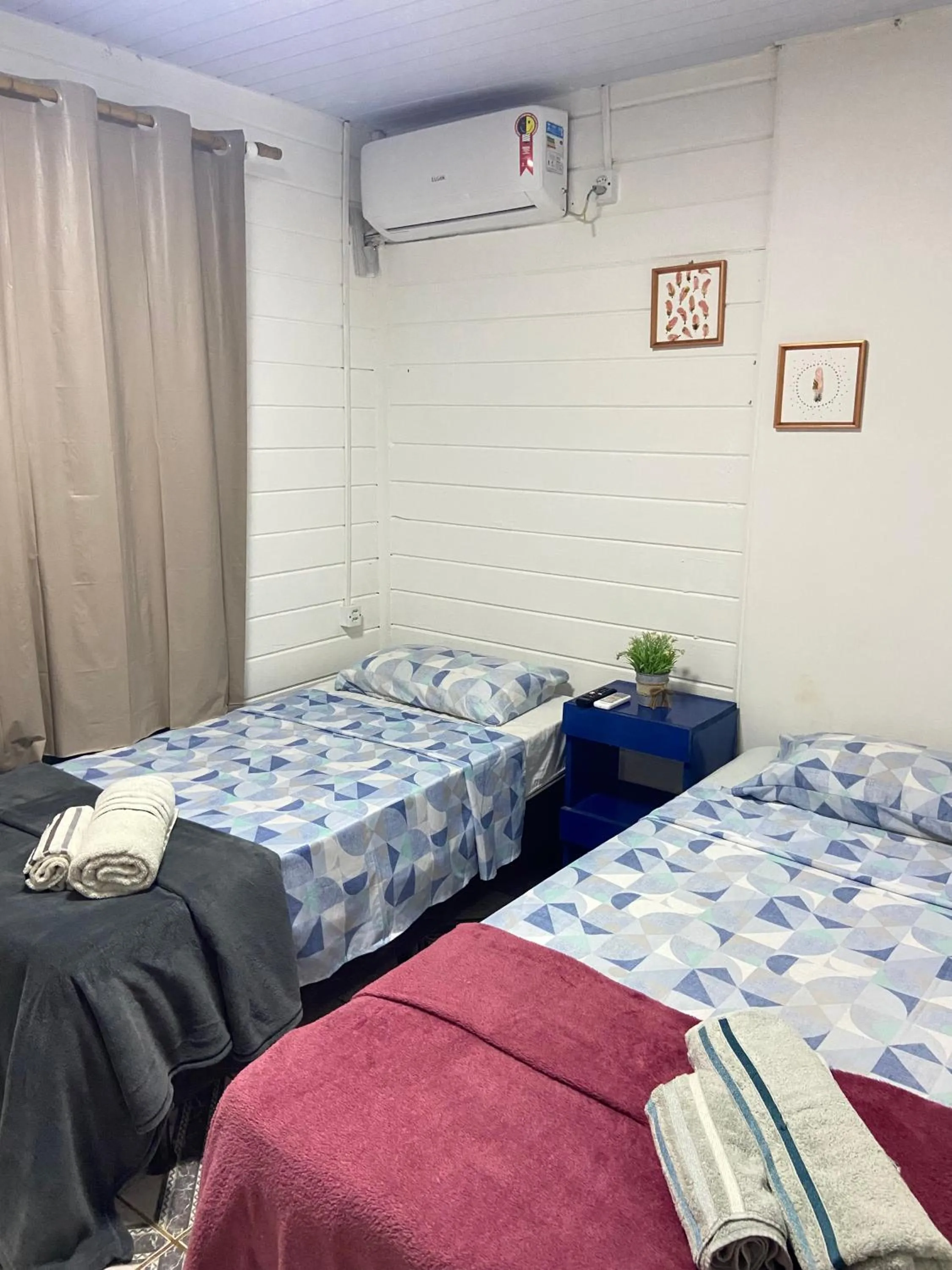 Bed in Pousada Rosemary Suítes