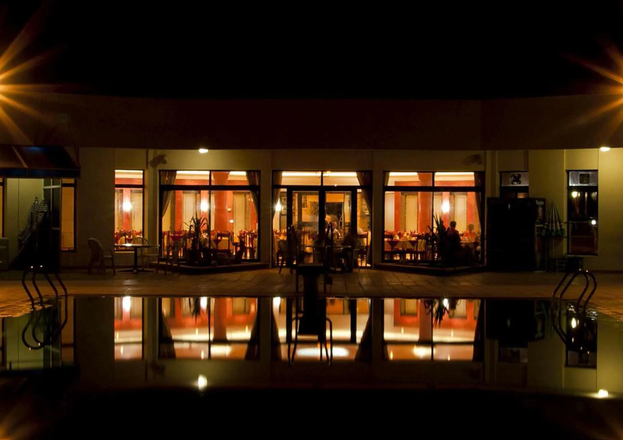 Pool view in Hotel Ouzoud Beni Mellal