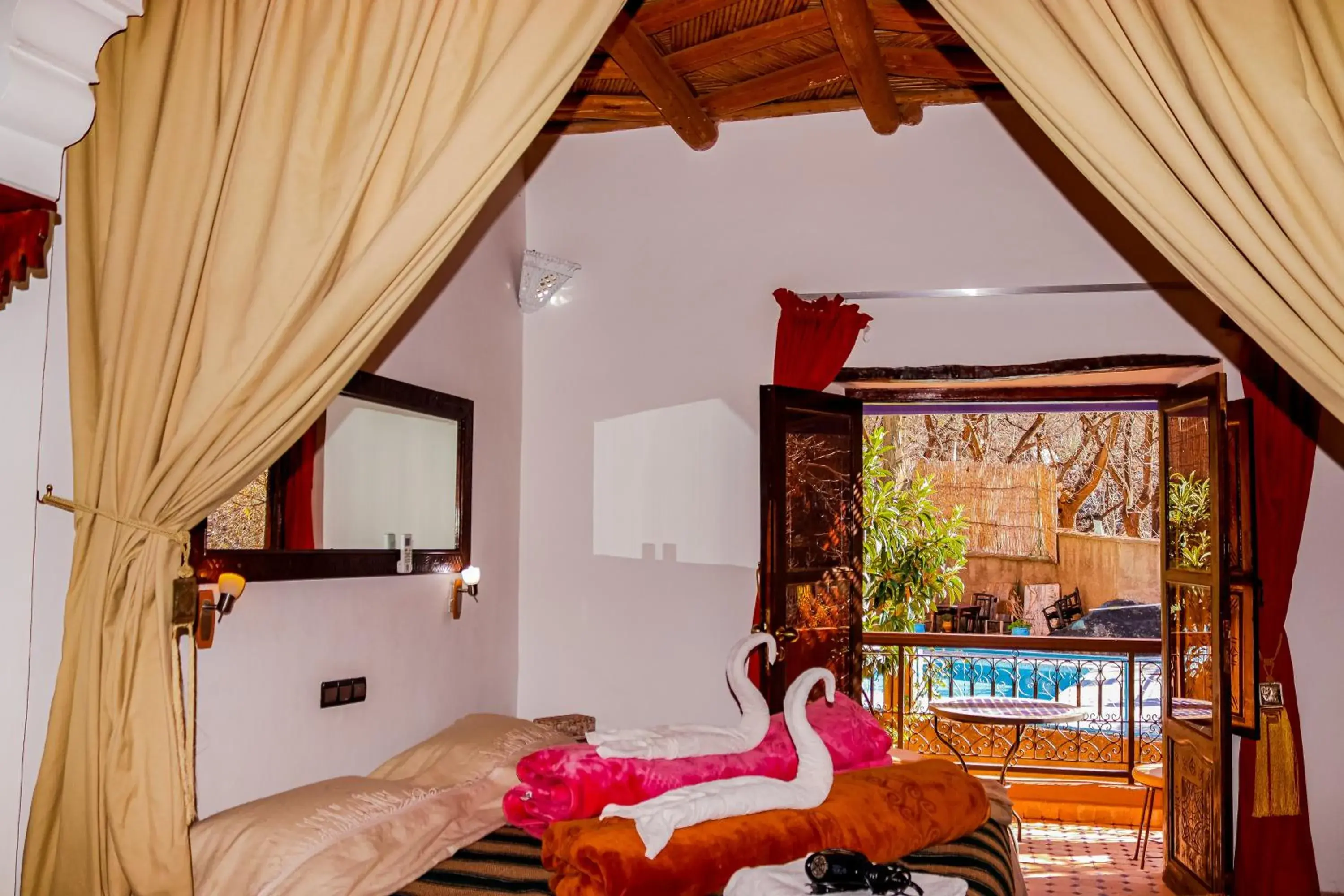 Double or Twin Room with Garden View in Dar Imlil Double or Twin Room with Garden View in Dar Imlil