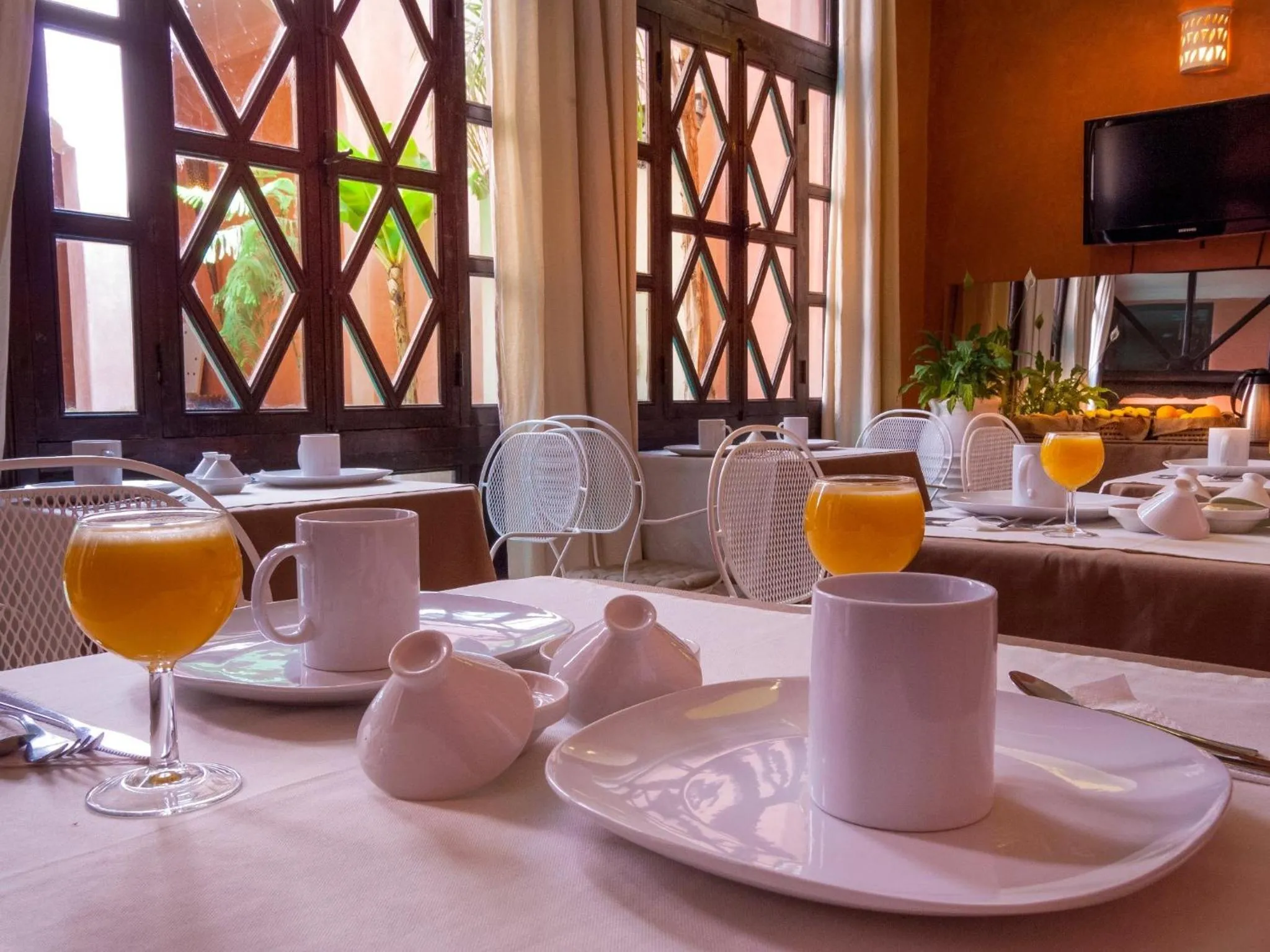 Dining area in Riad Aderbaz