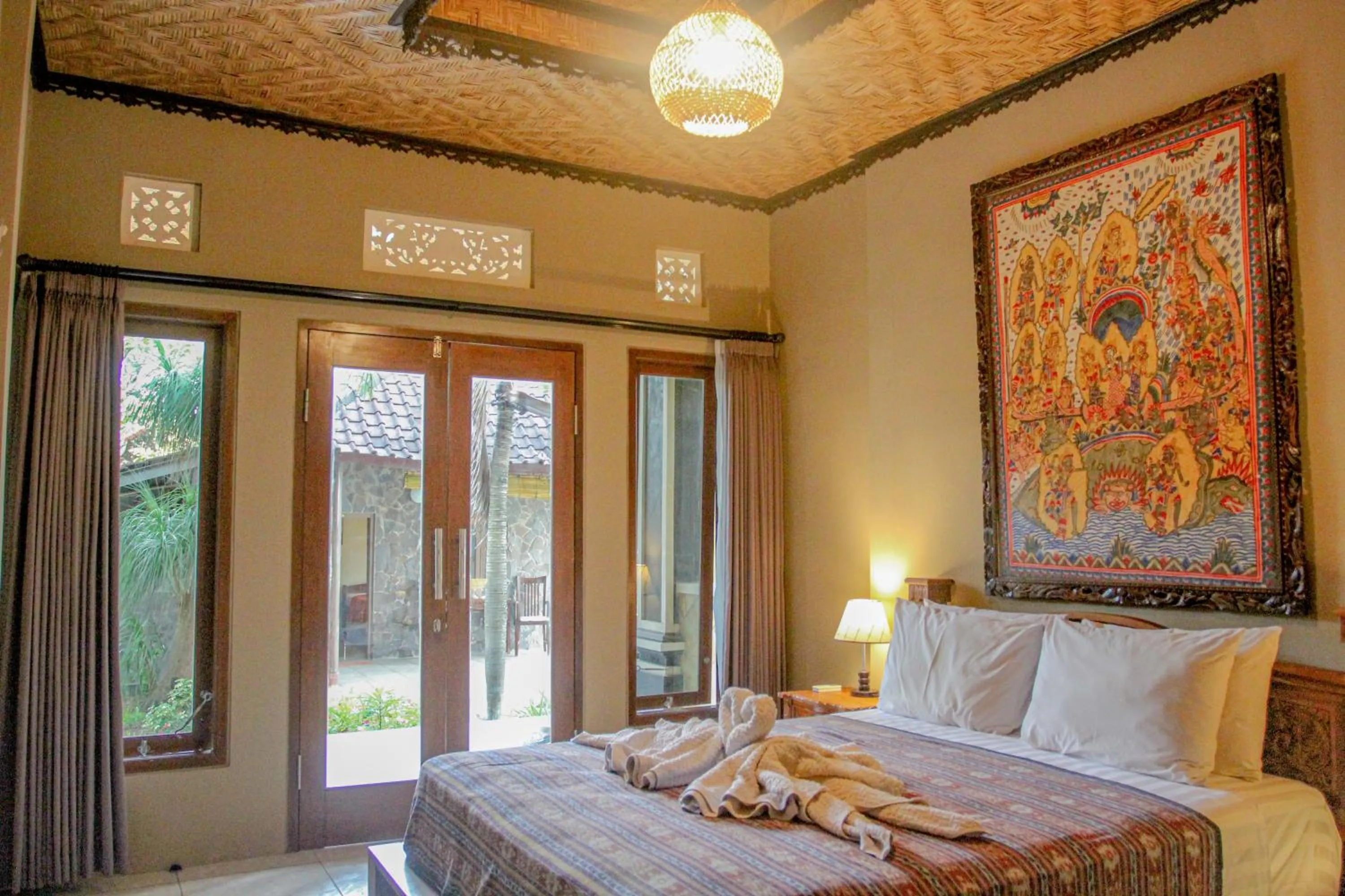 Bed in Temple Cafe & Seaside Cottages