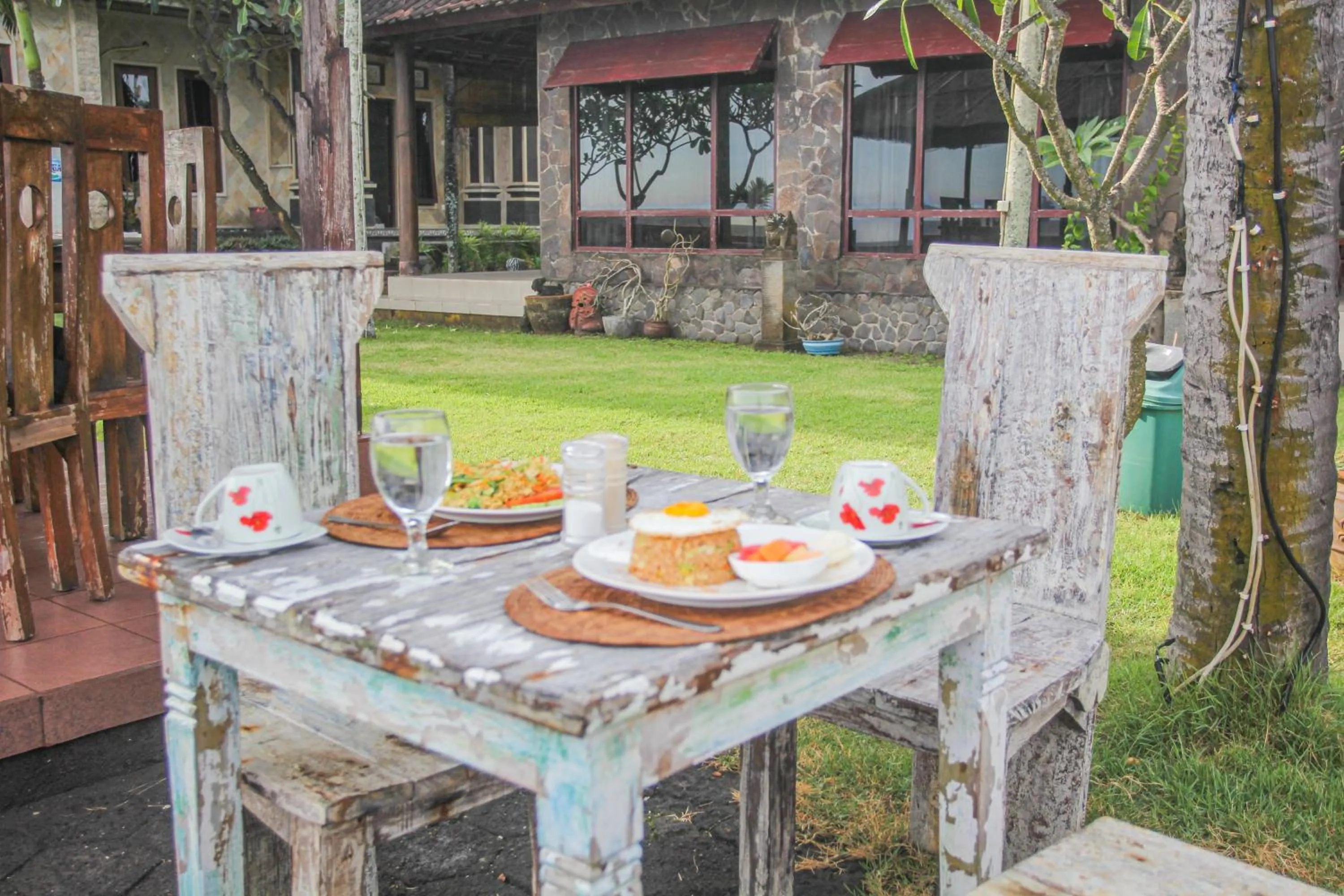 Patio in Temple Cafe & Seaside Cottages