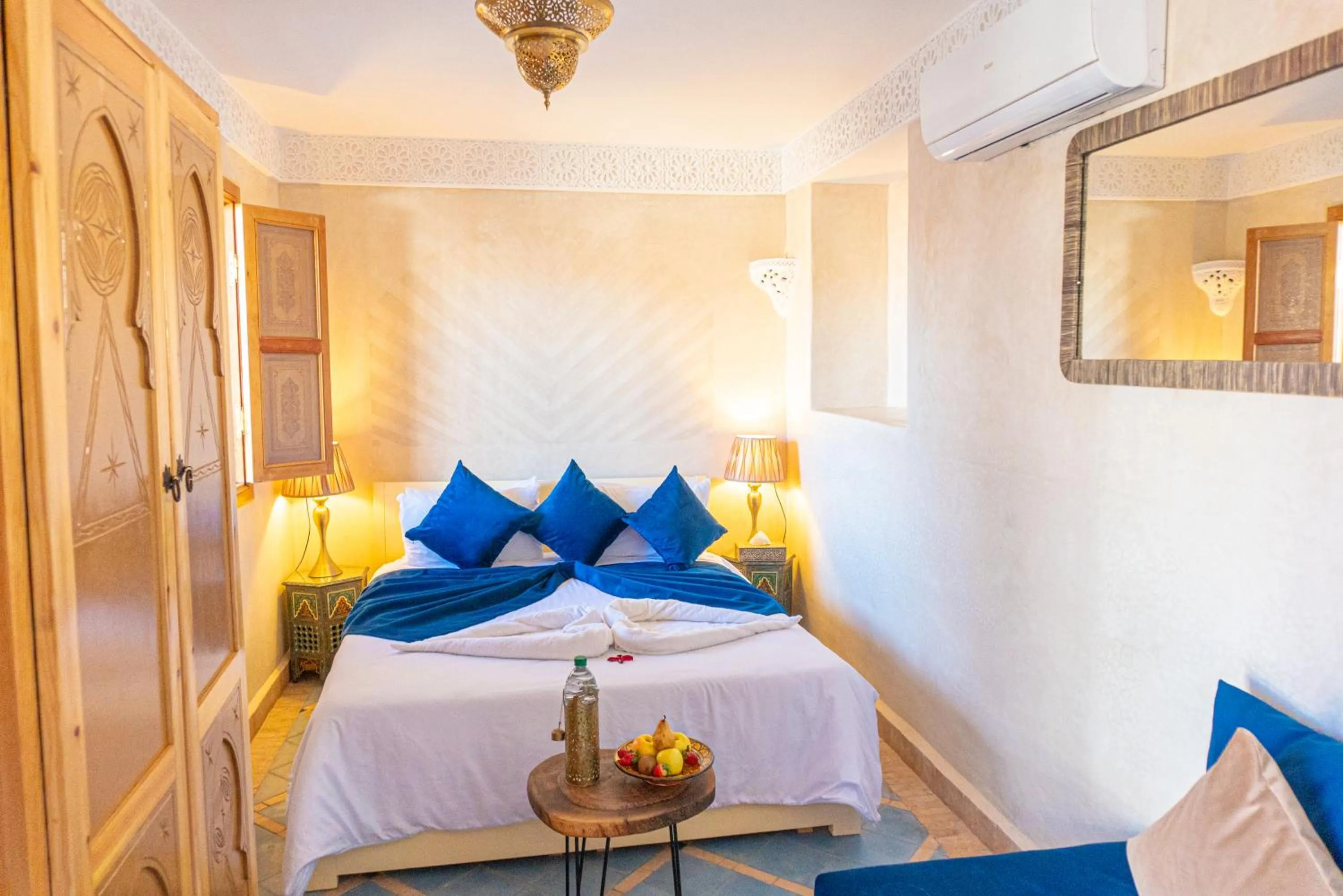 Bed in Riad Louaya