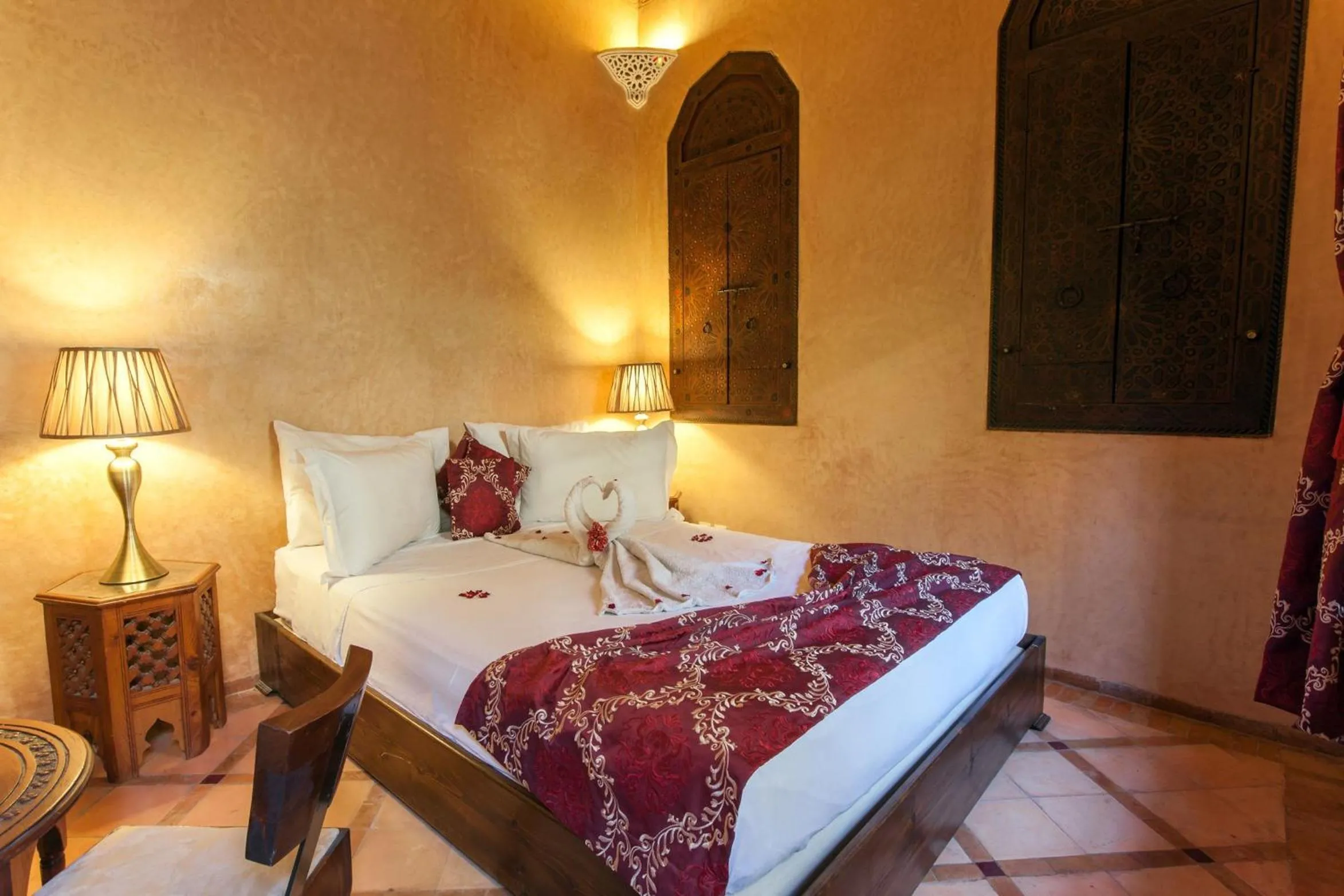 Bed in Riad Louaya