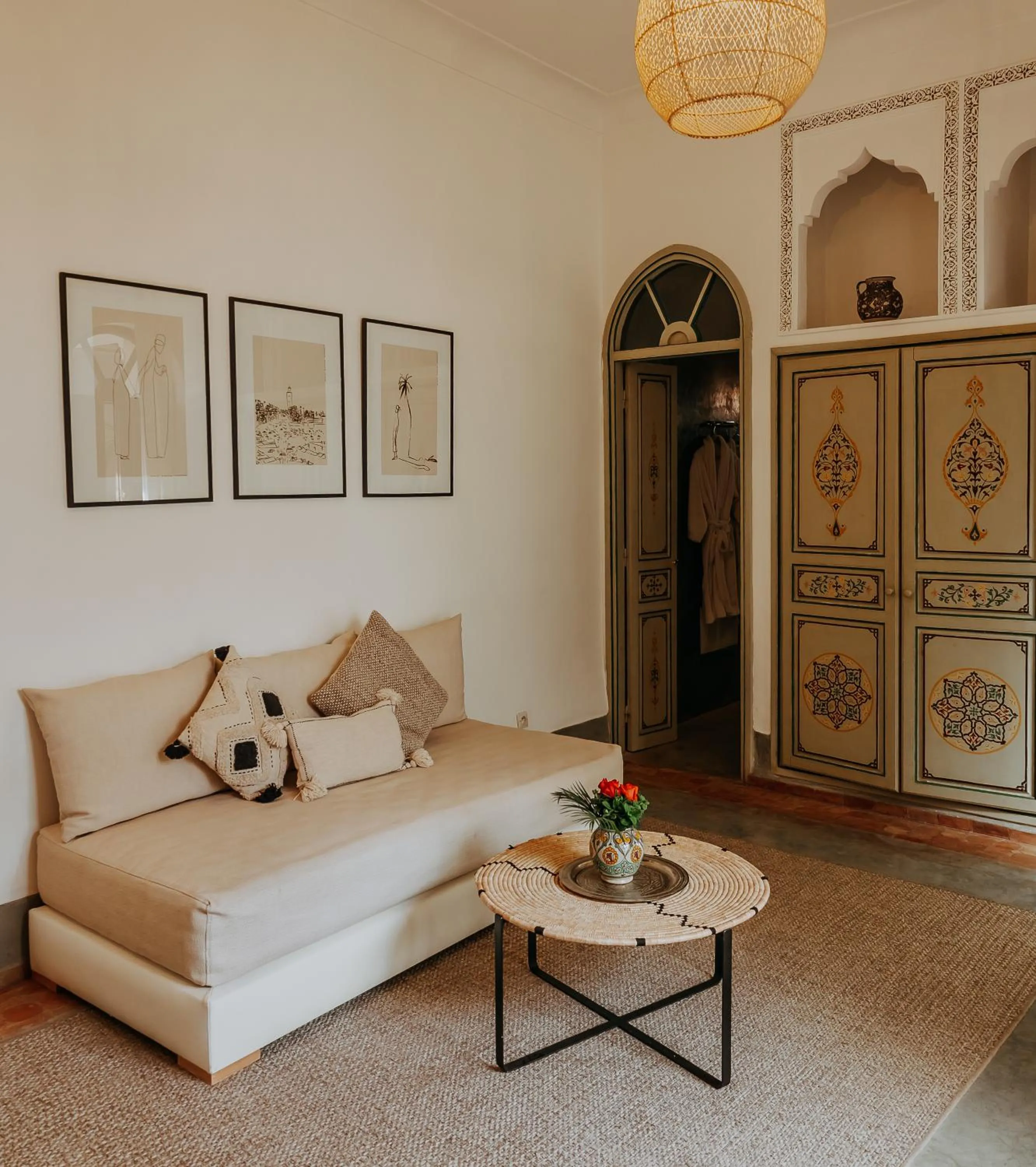 Living room in Riad Bamaga