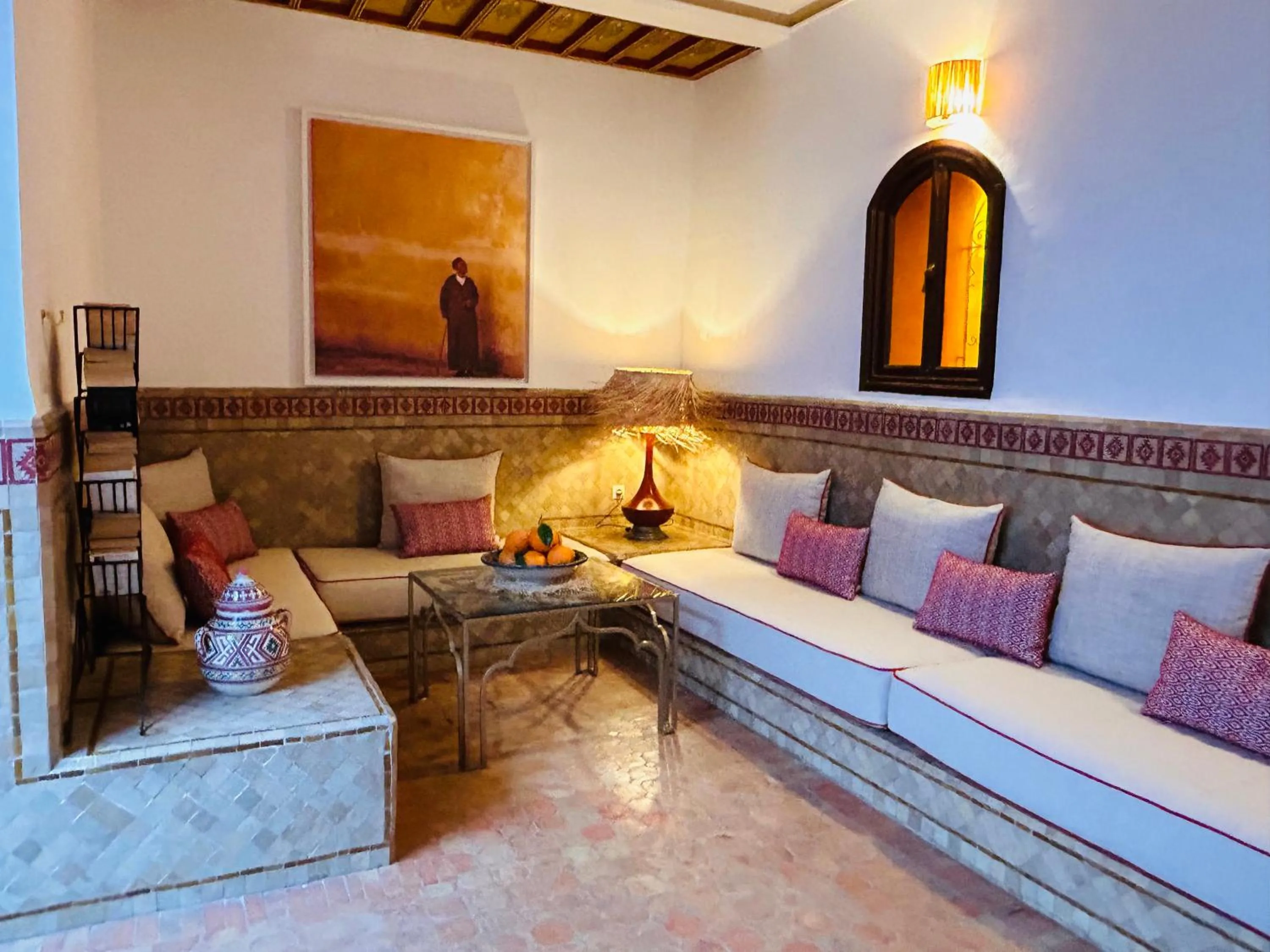 Living room in Riad Bamaga