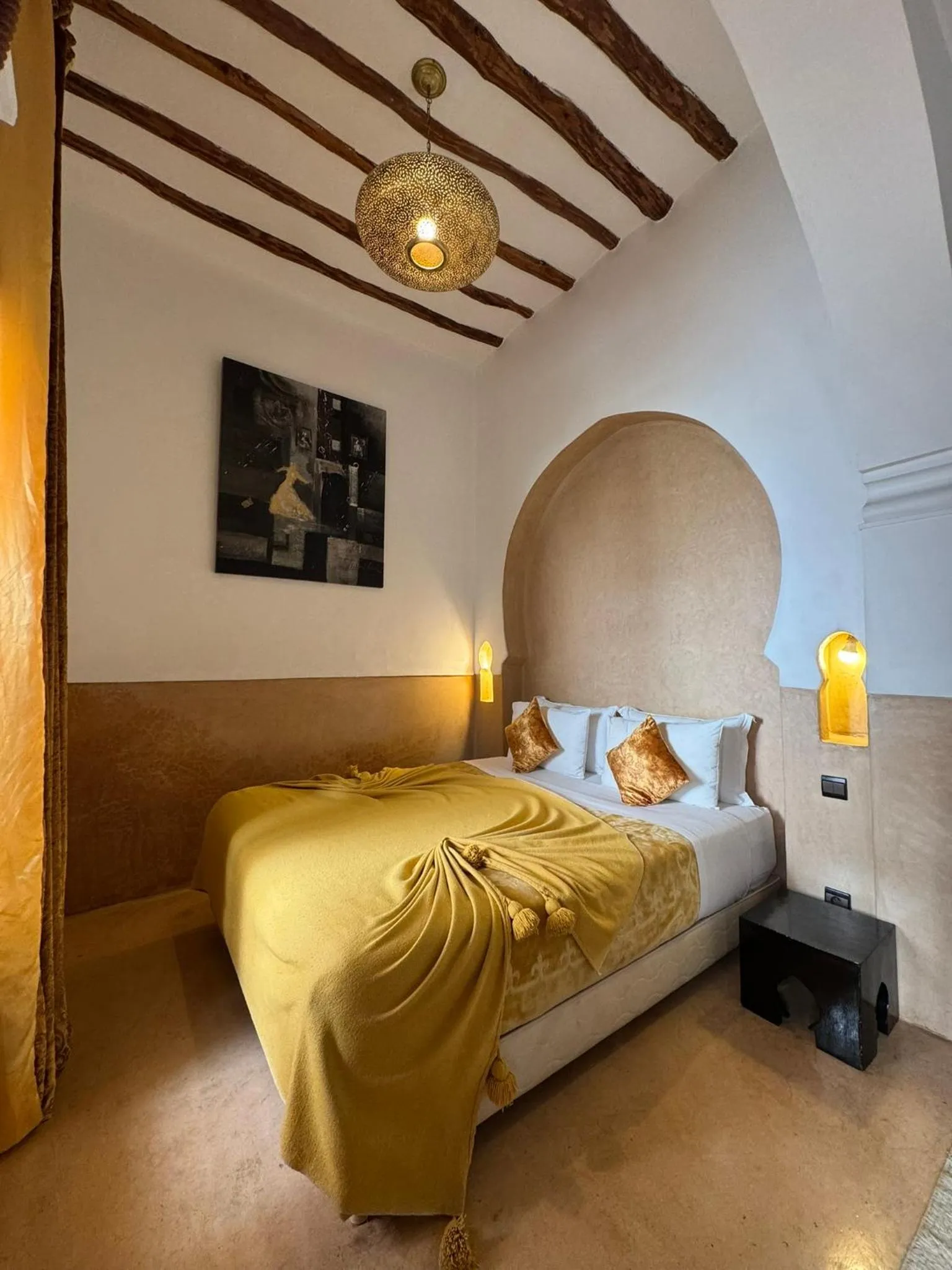 Bed in Riad Des Arts