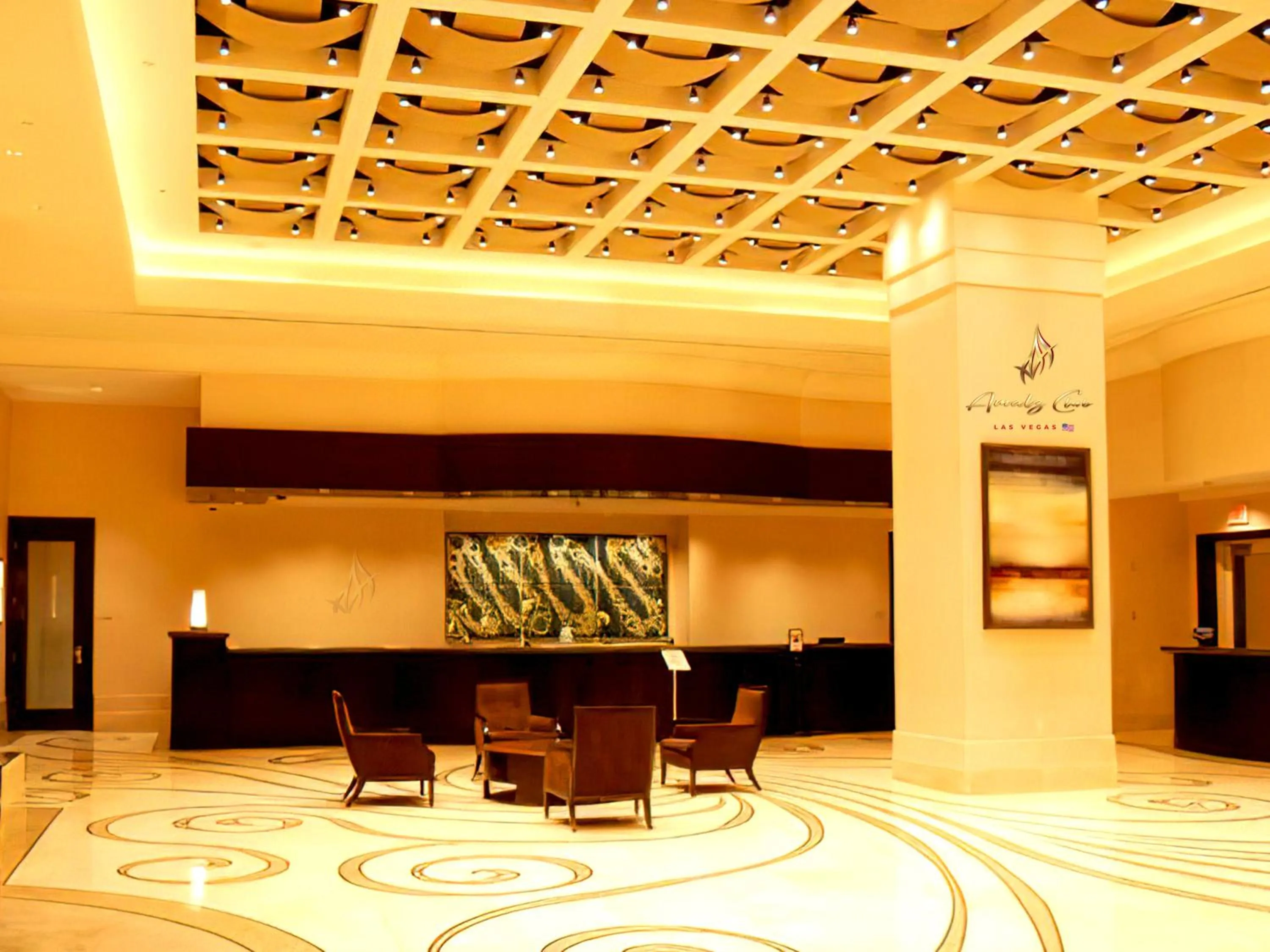 Lobby or reception in Amalz 2 Bedroom 3 Bathroom Balcony Suites at Mgm Signature !