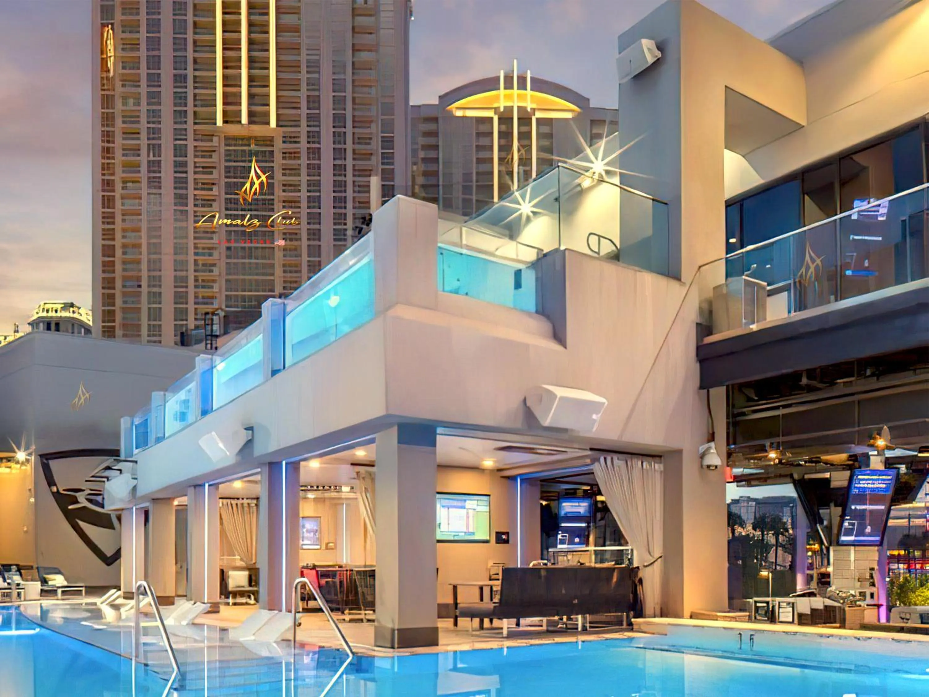 Minigolf in Amalz 2 Bedroom 3 Bathroom Balcony Suites at Mgm Signature !