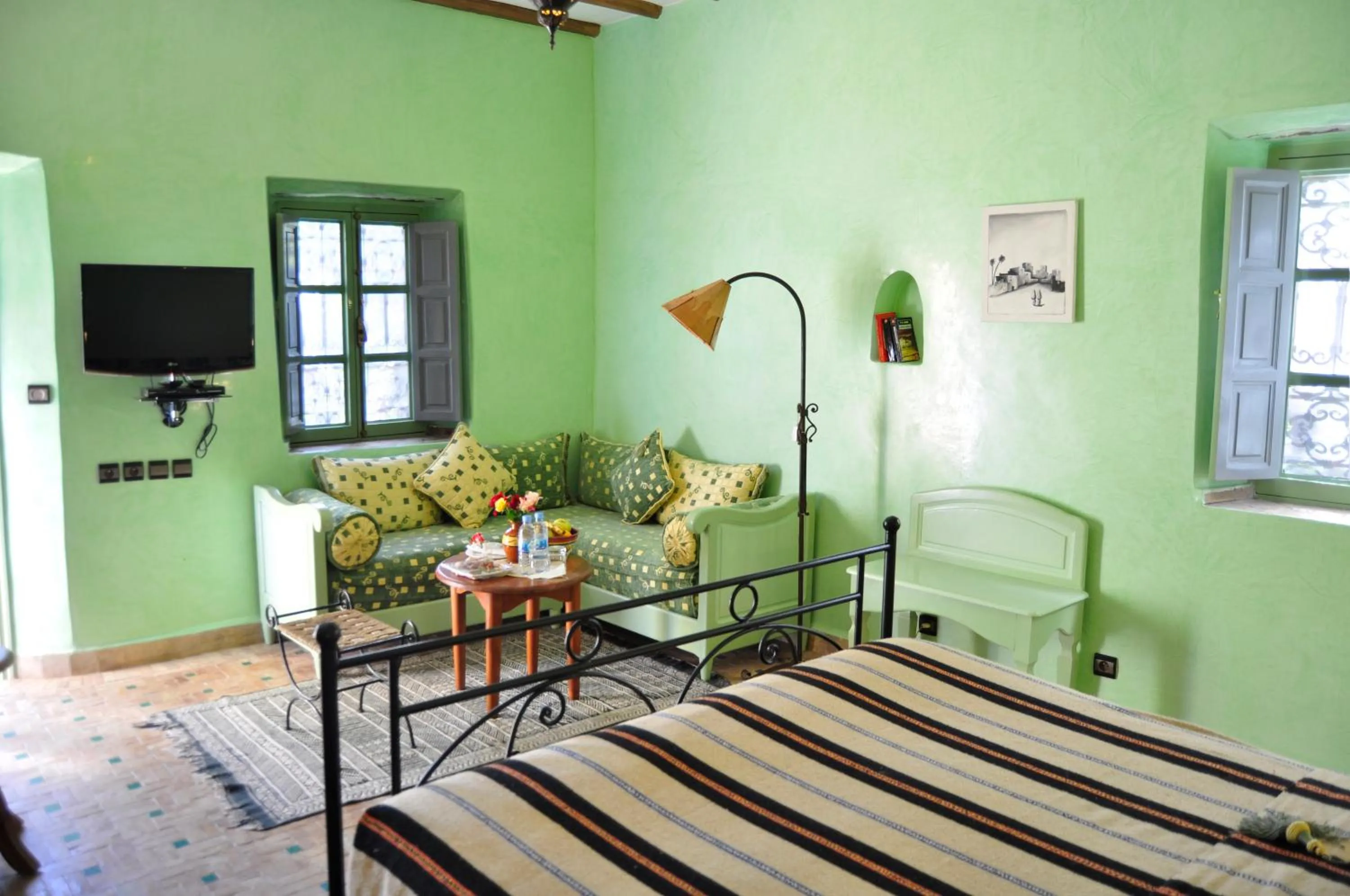 Day, Bed in Hotel Dar Zitoune Taroudant