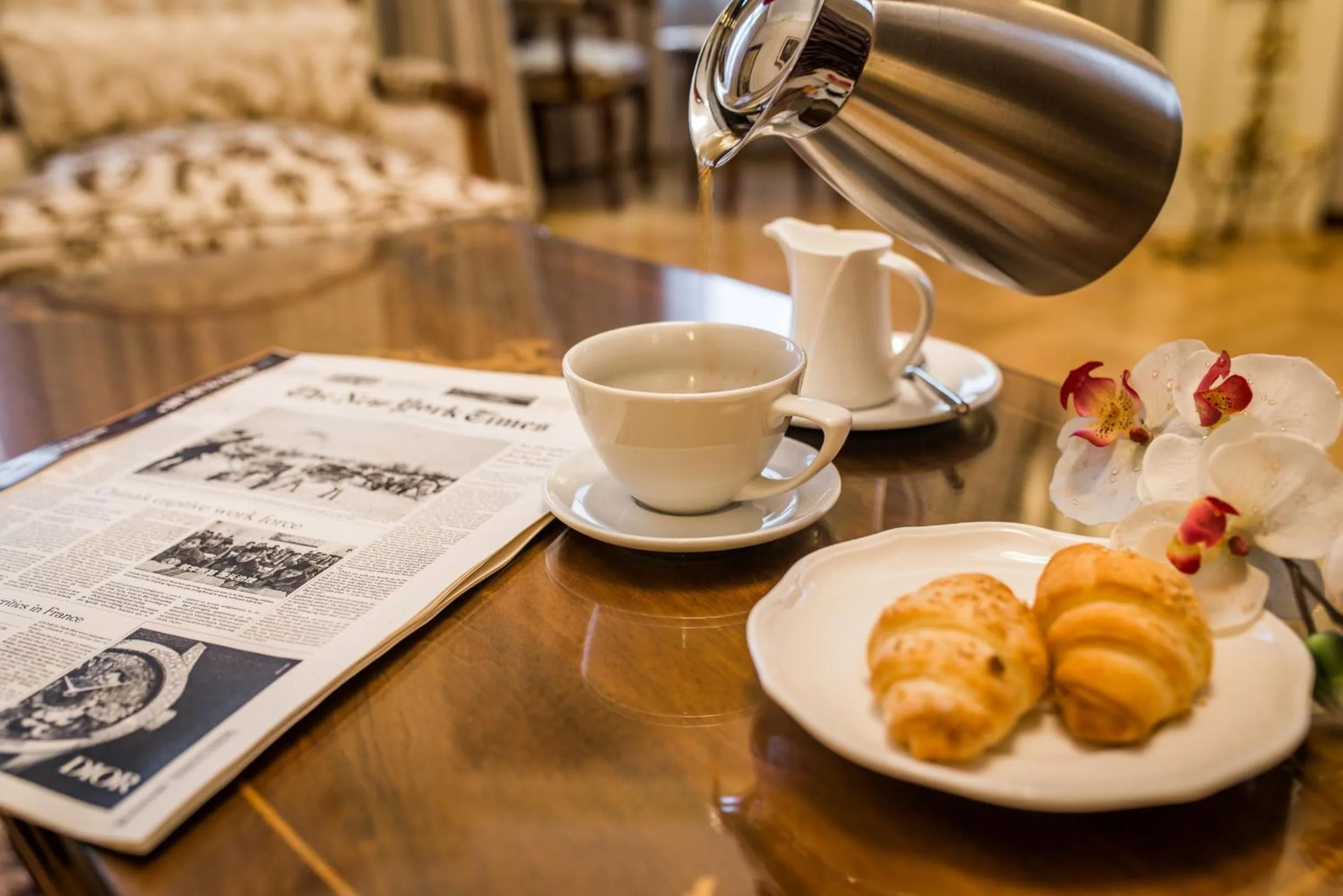 Food and drinks in Hotel Moskva