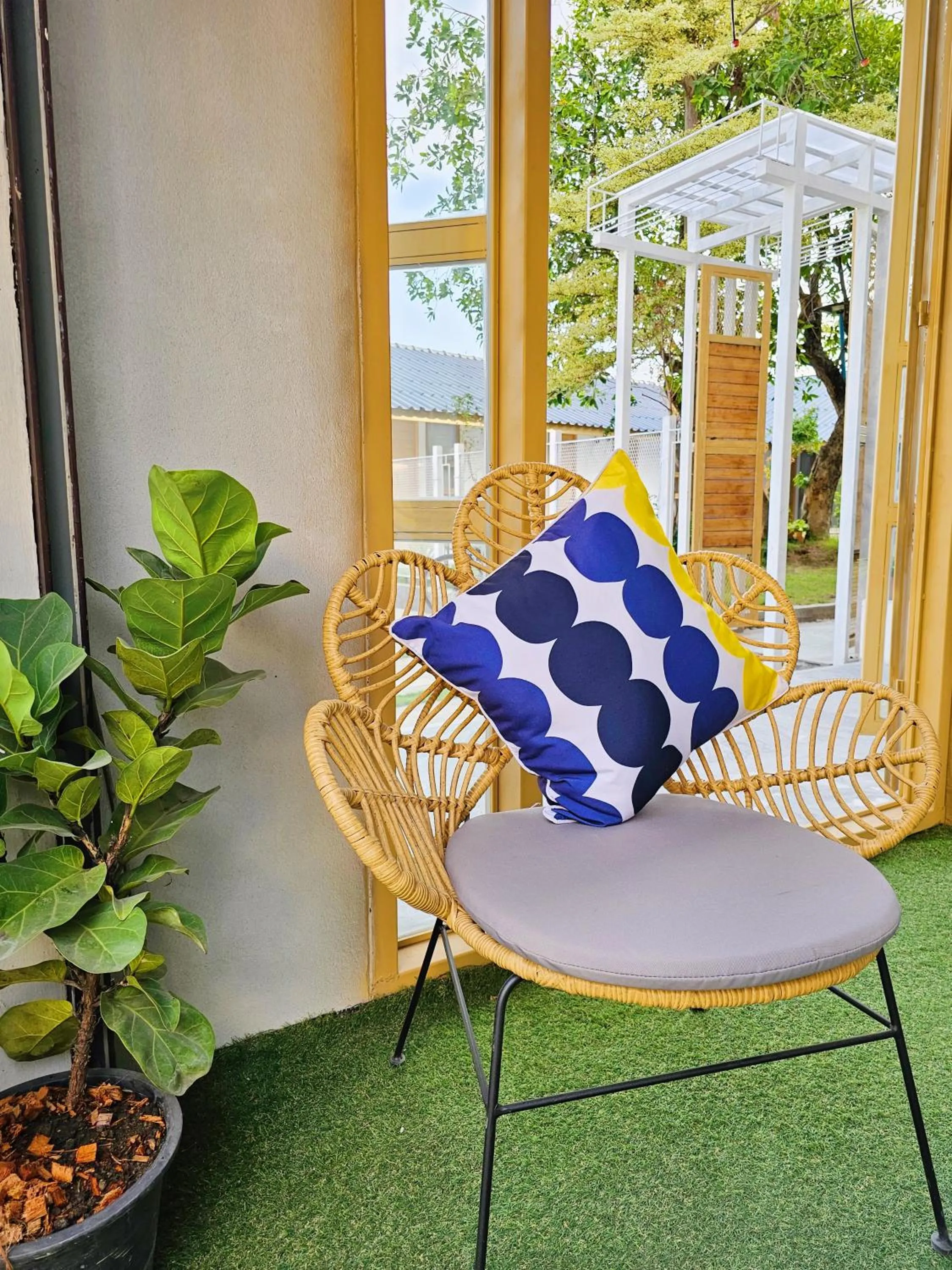 Seating area in SherVa101 Home and Hostel